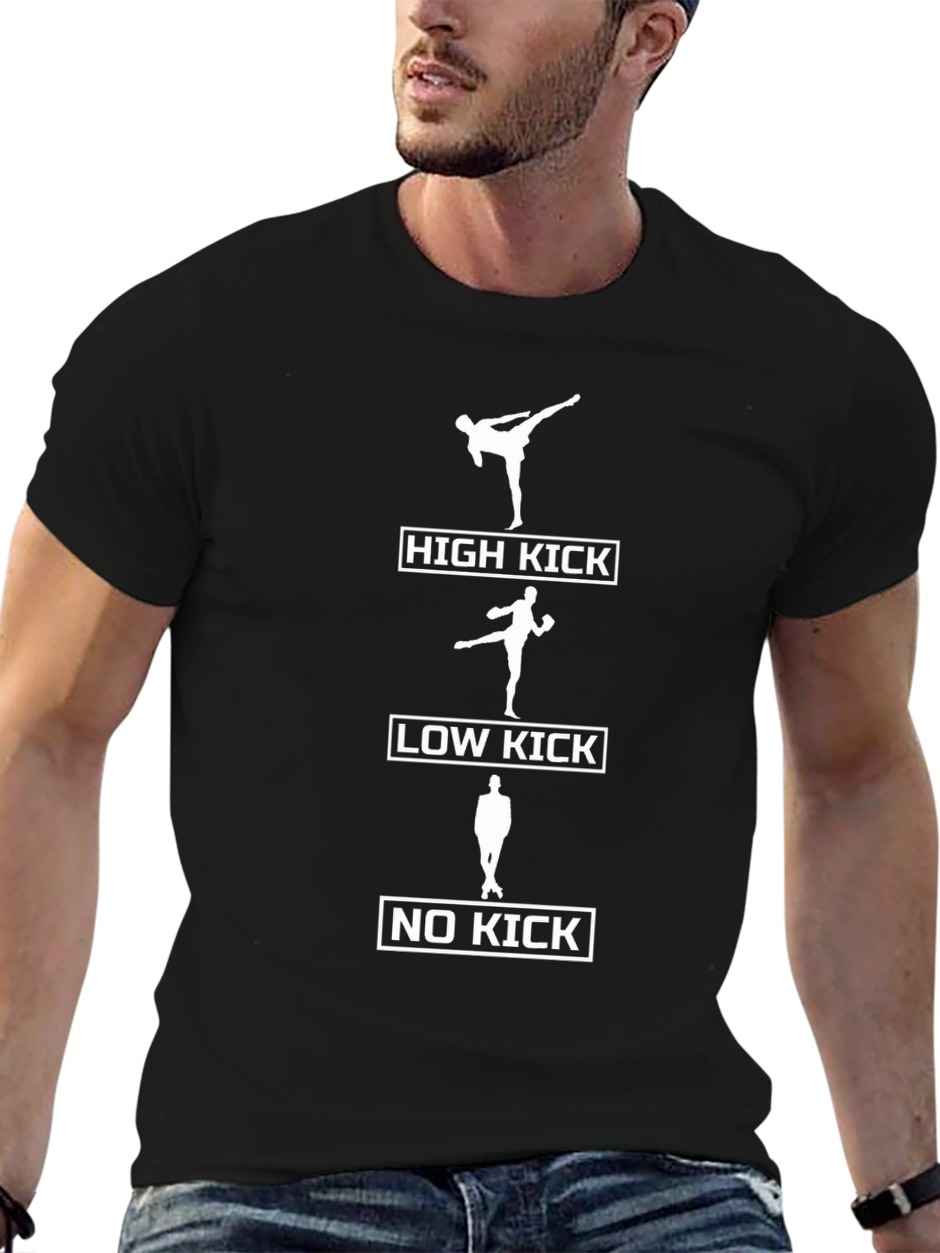 High Low No Kick Funny Martial Arts T-Shirt