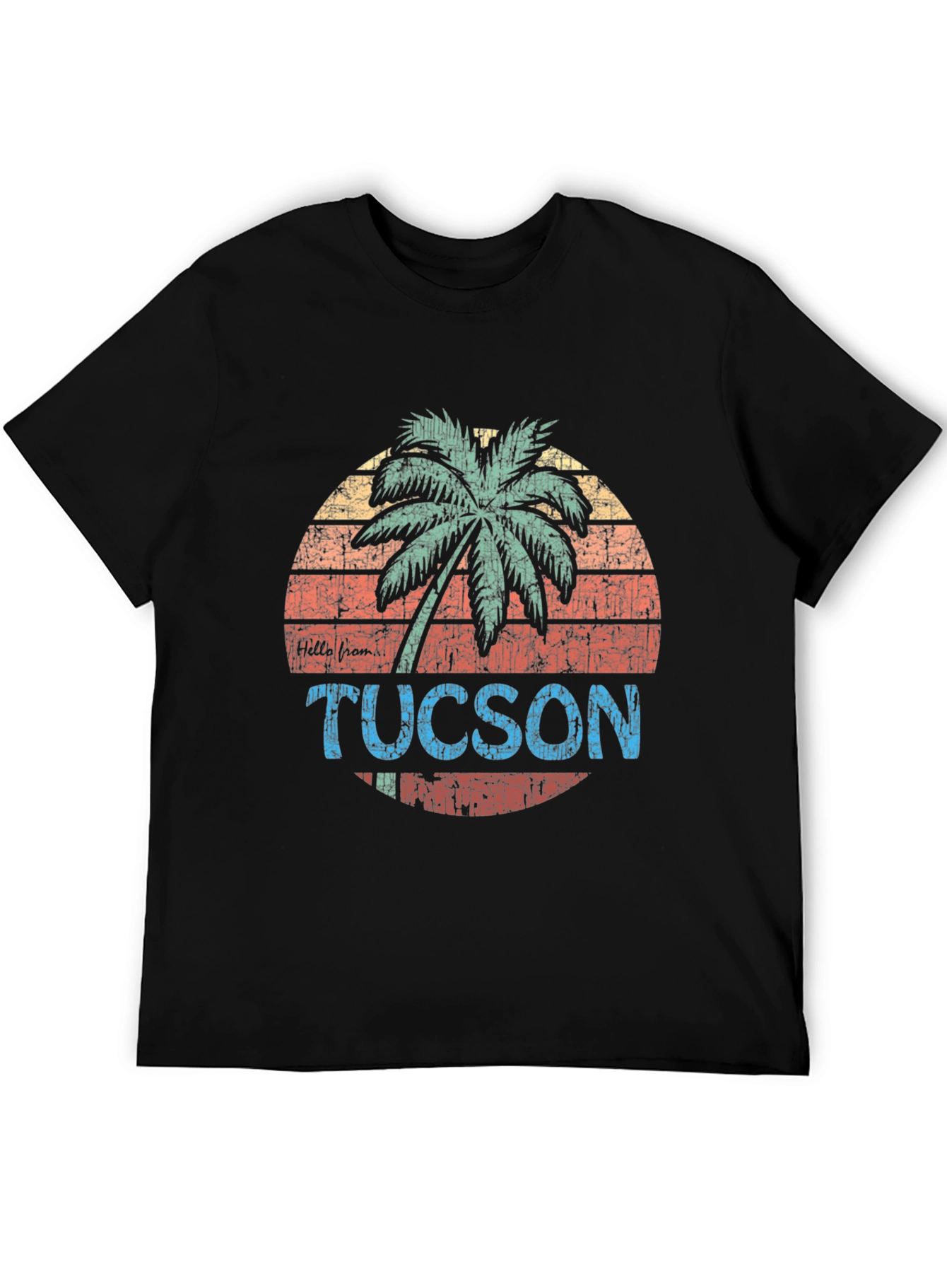 Retro Tucson Palm Tree Graphic T-Shirt
