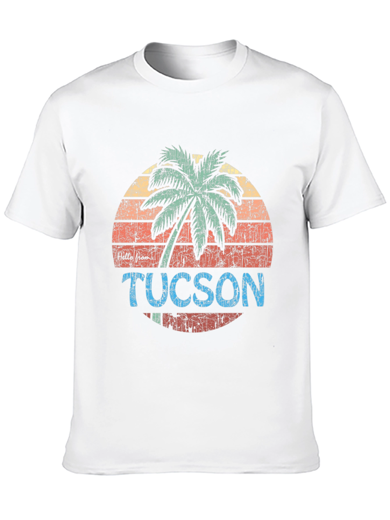Retro Tucson Palm Tree Graphic T-Shirt