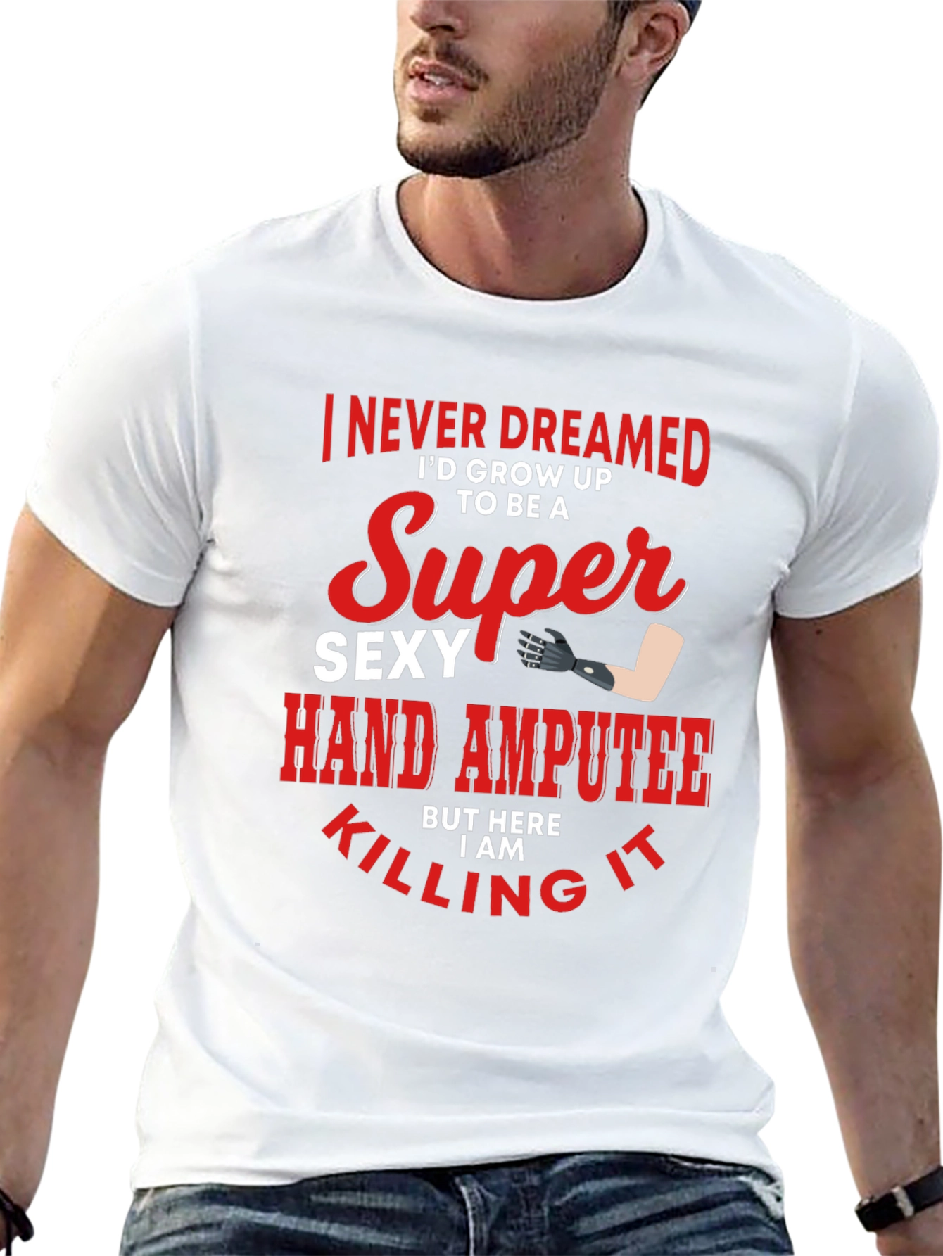 Super Sexy Hand Amputee Graphic T-Shirt
