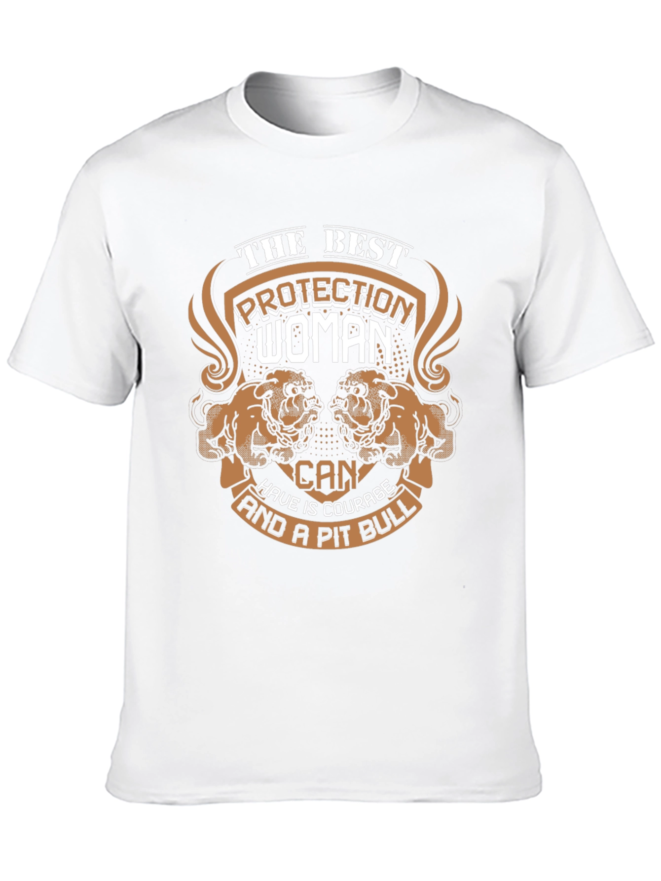Protection Woman & Pit Bull T-Shirt