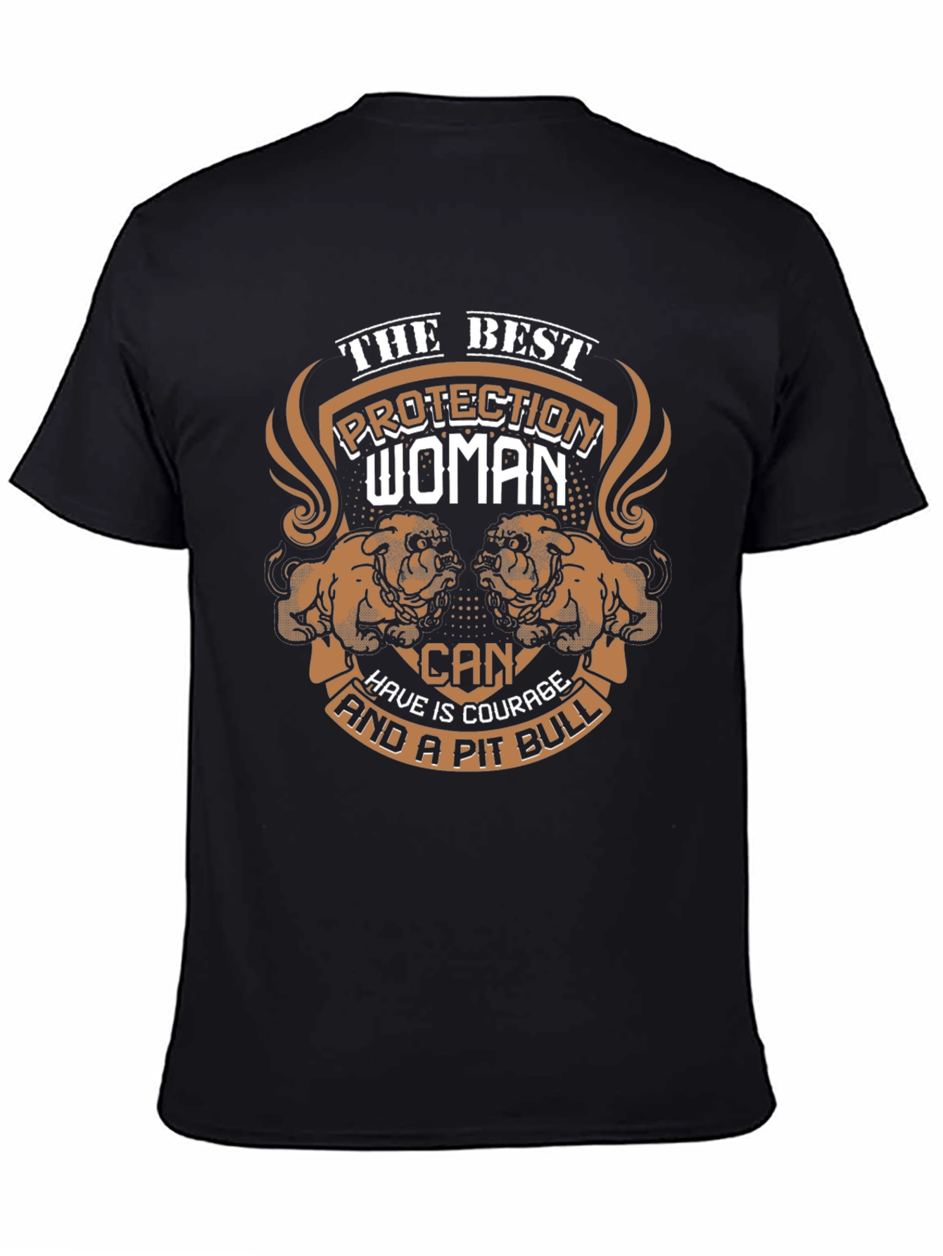 Protection Woman & Pit Bull T-Shirt