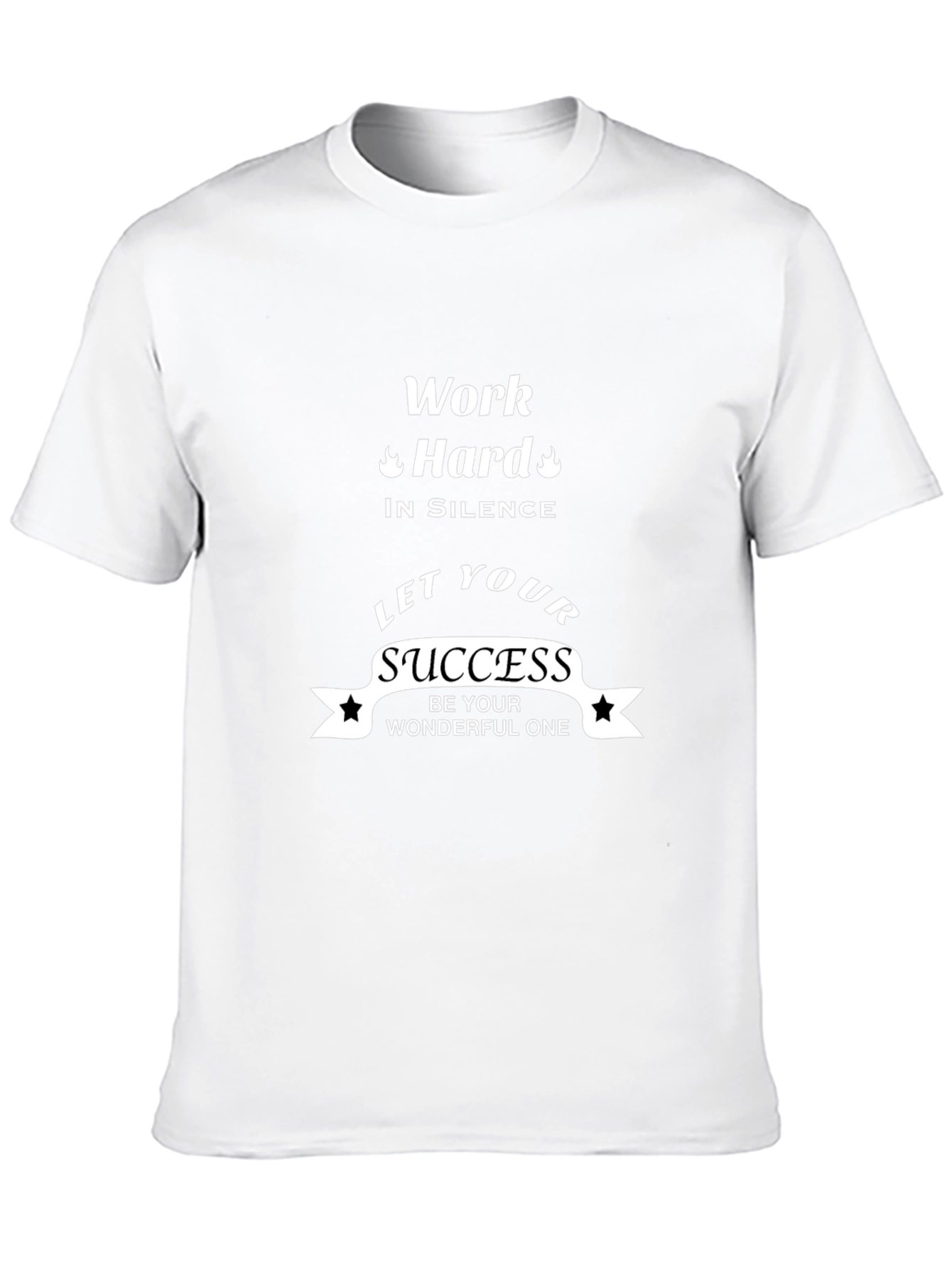 Motivational Black T-Shirt - Work Hard Success