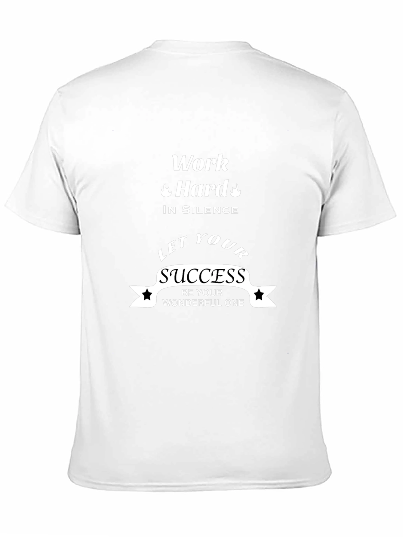 Motivational Black T-Shirt - Work Hard Success