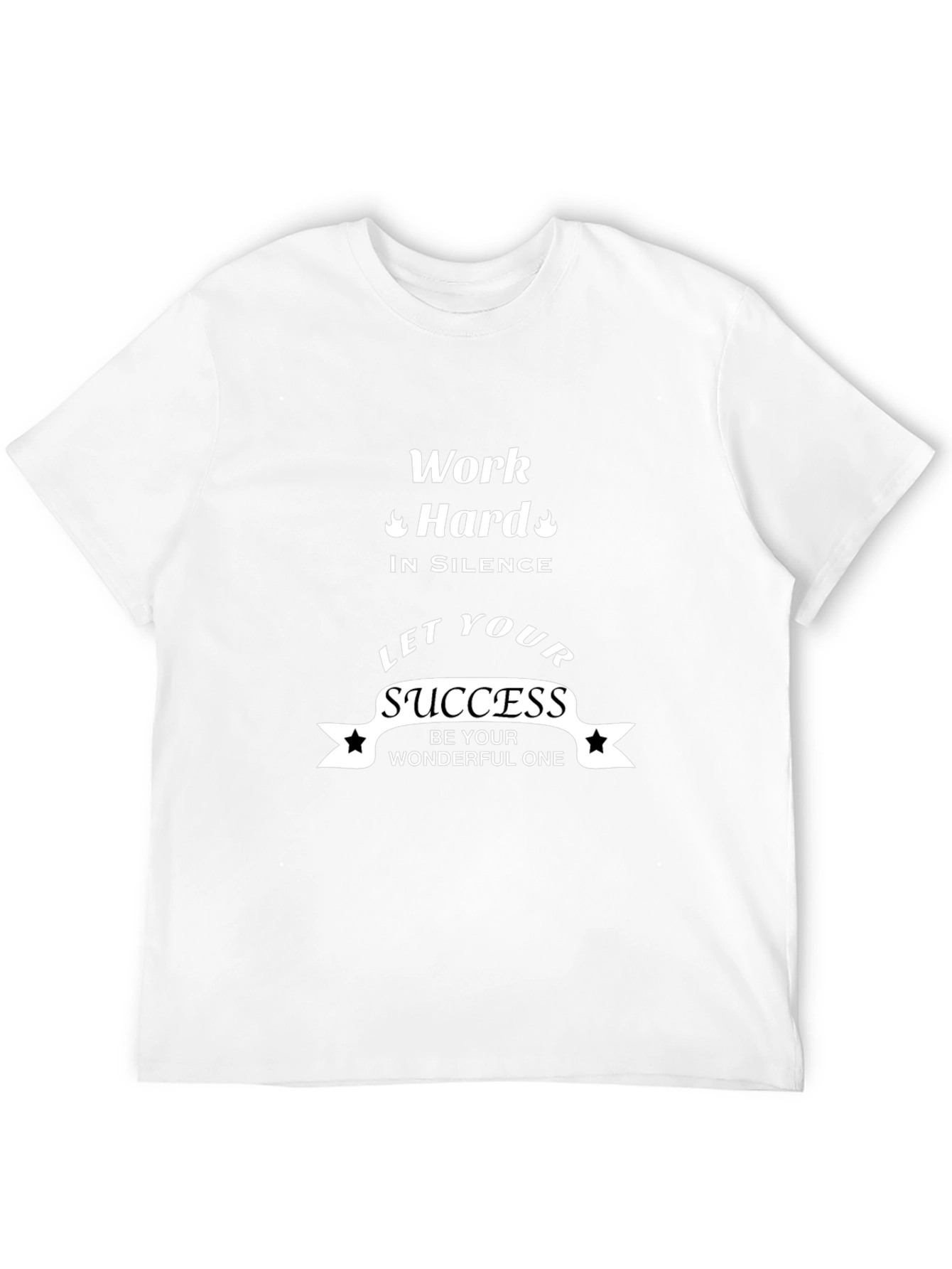 Motivational Black T-Shirt - Work Hard Success