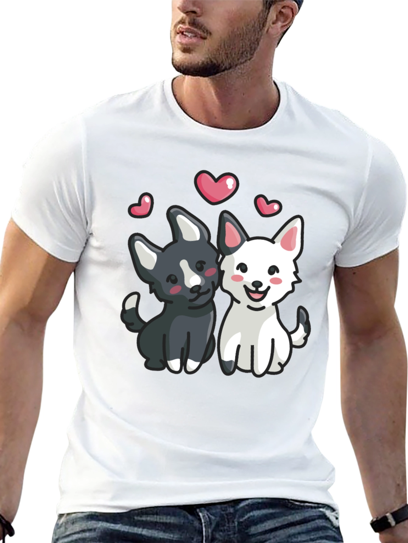 Puppy Love Graphic Tee - Black