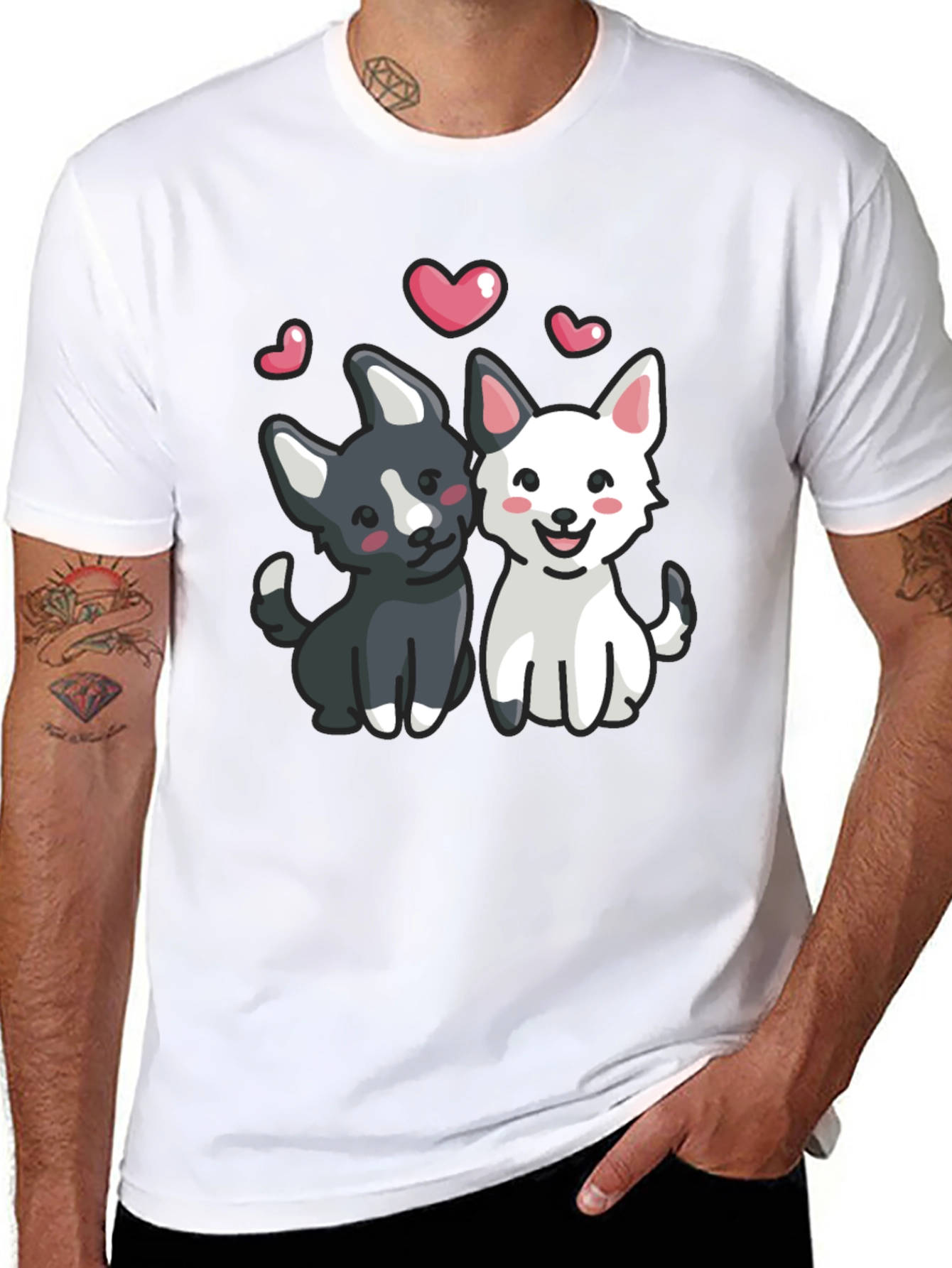 Puppy Love Graphic Tee - Black