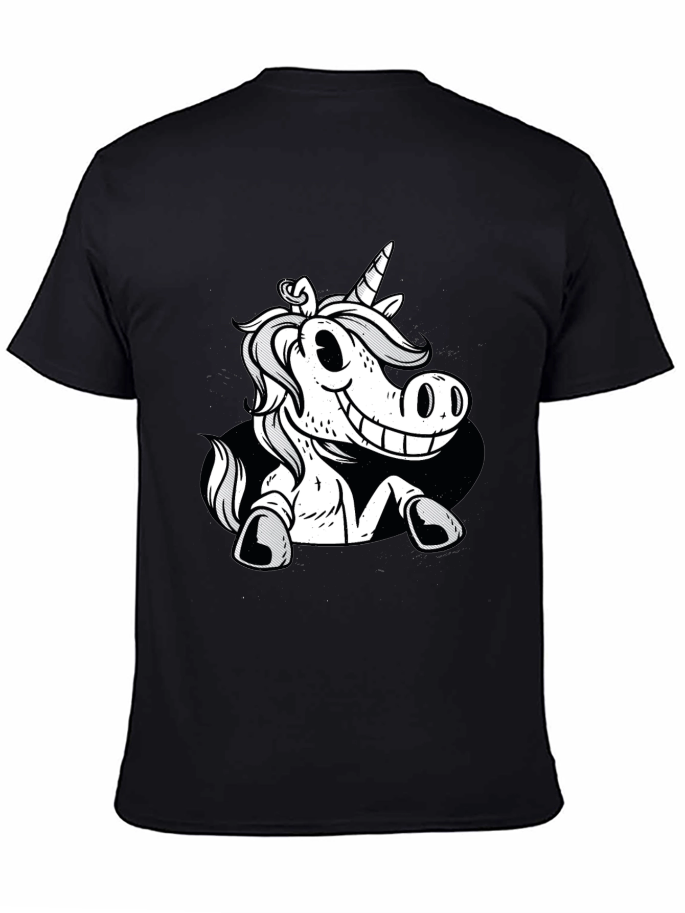 Unicorn Graphic Black Tee