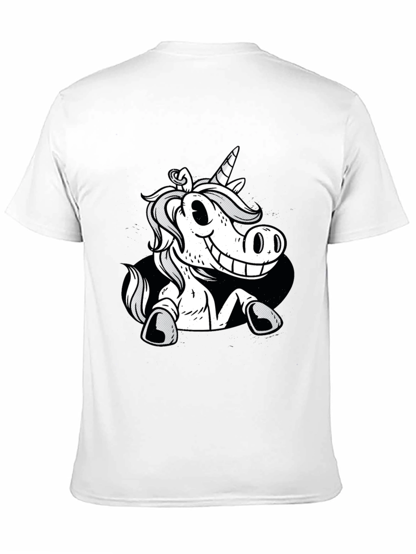 Unicorn Graphic Black Tee