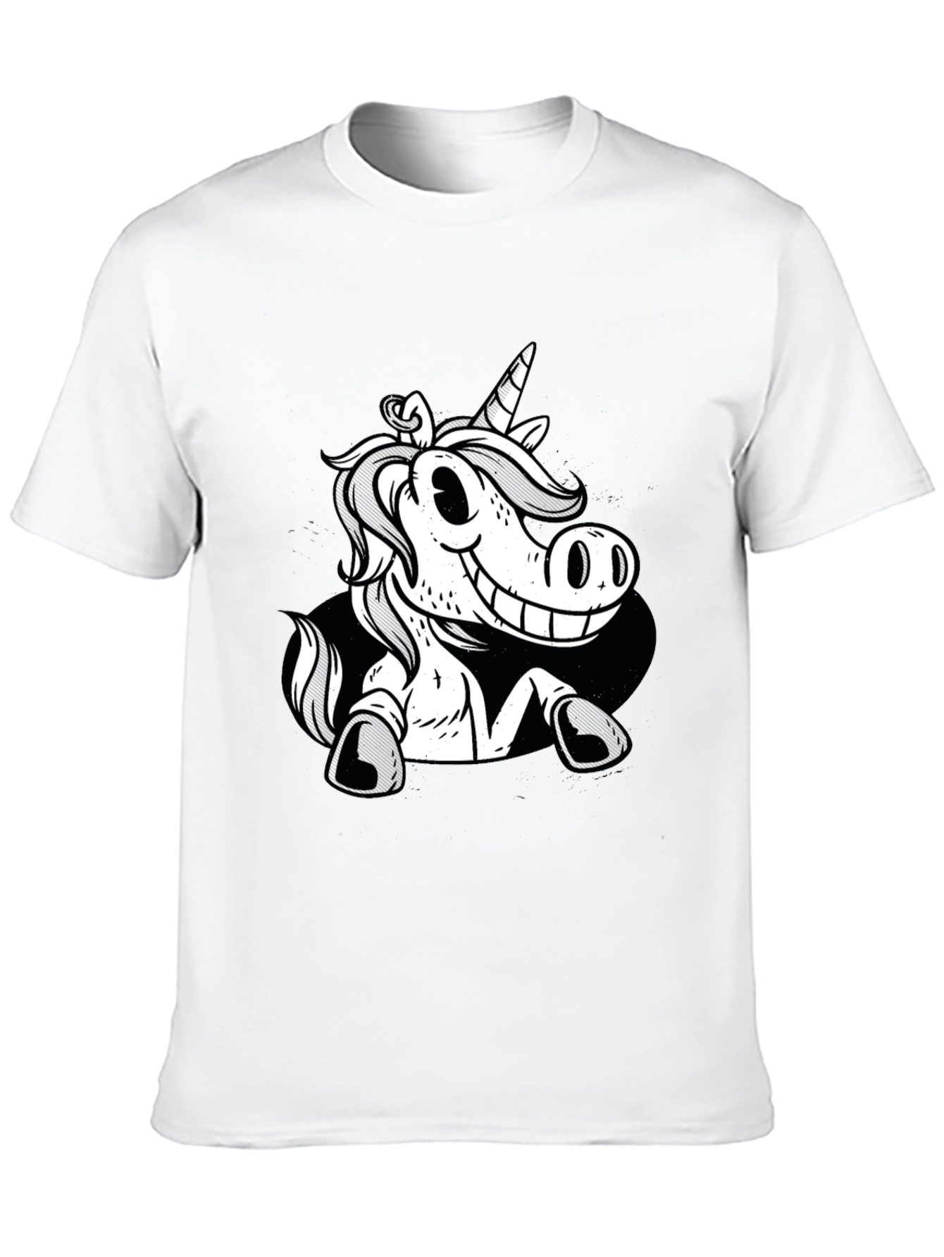 Unicorn Graphic Black Tee