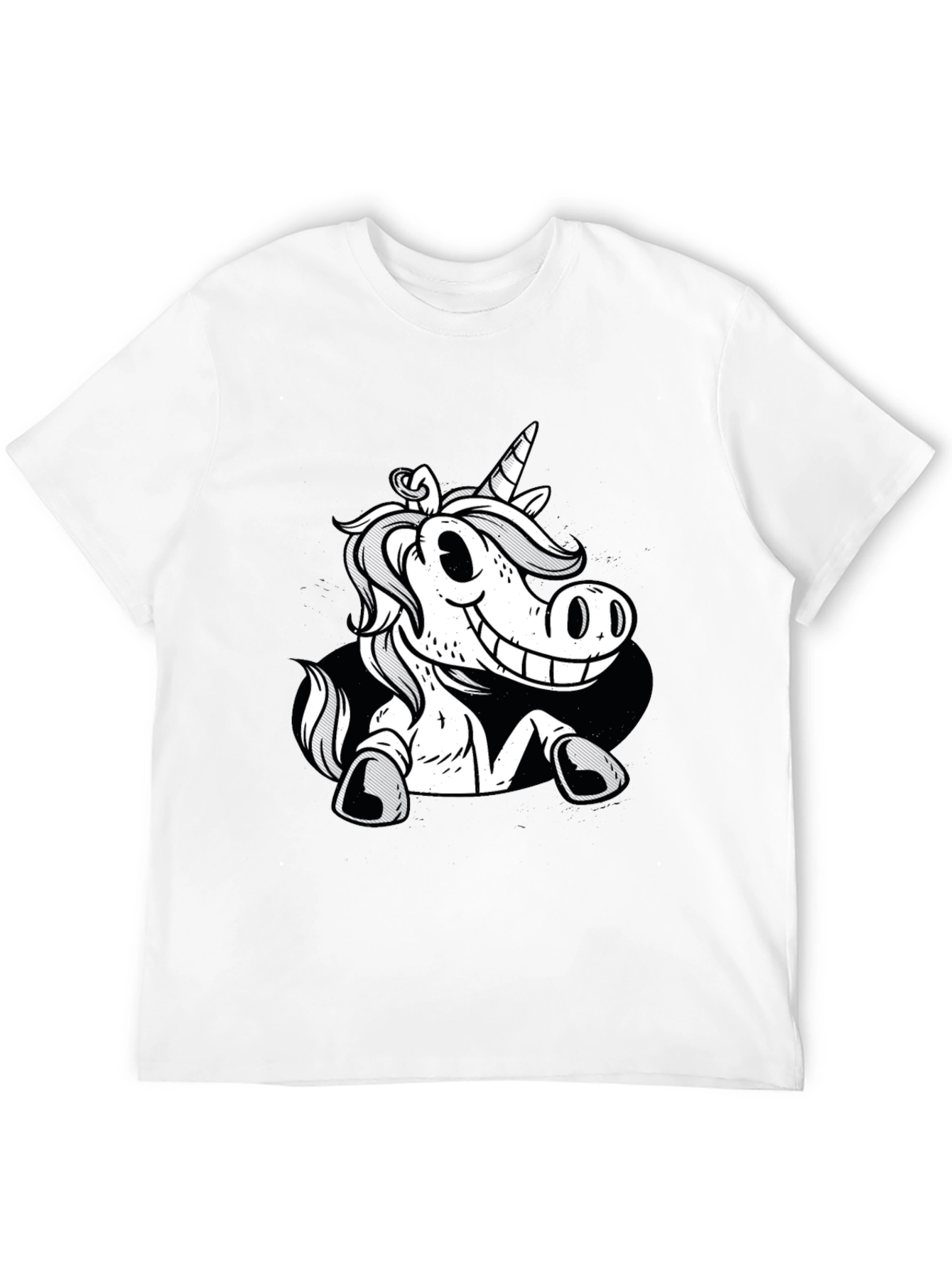 Unicorn Graphic Black Tee
