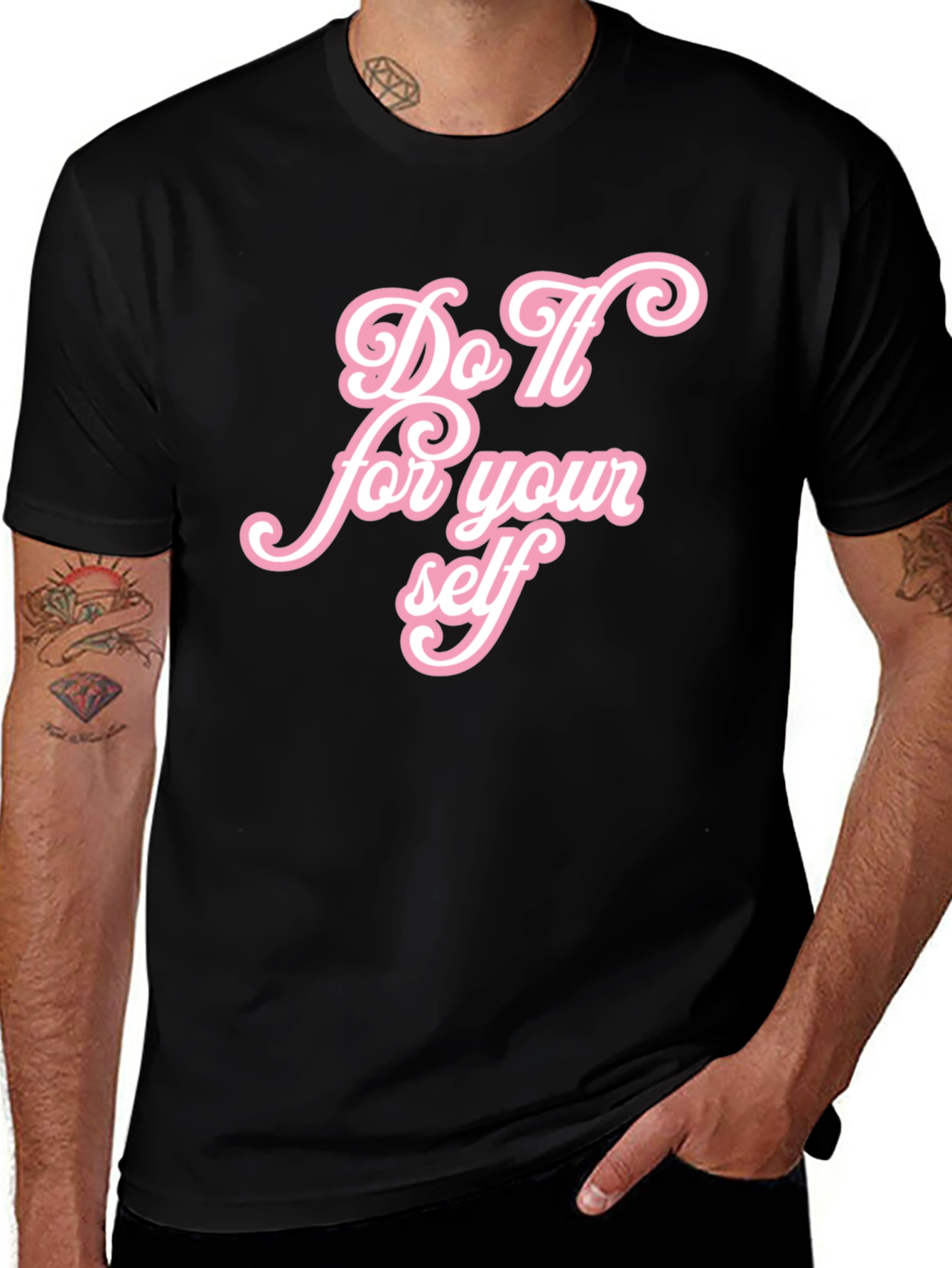 Do It For Yourself Graphic Tee - Black