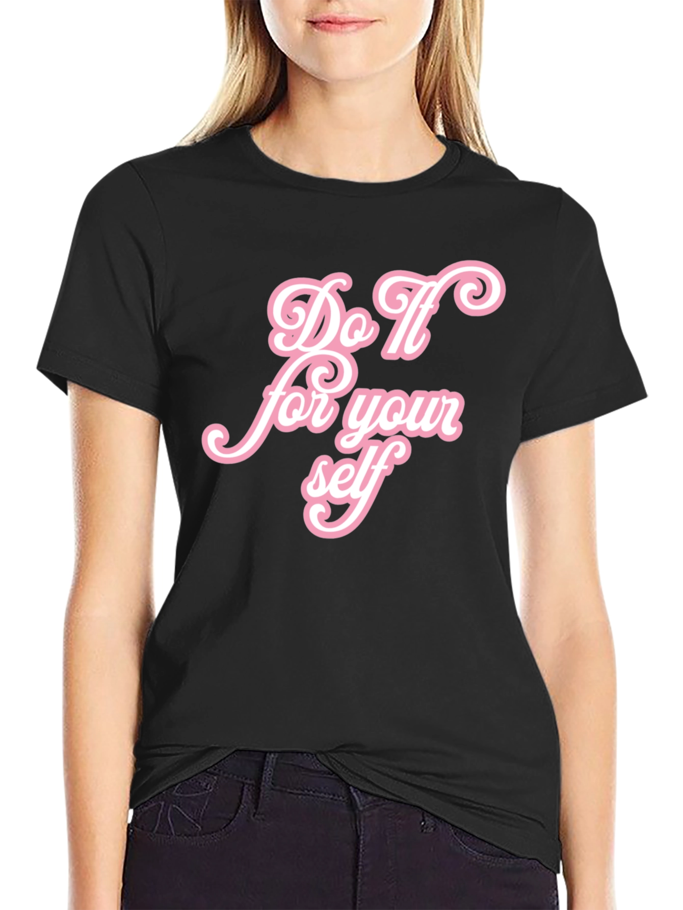 Do It For Yourself Graphic Tee - Black