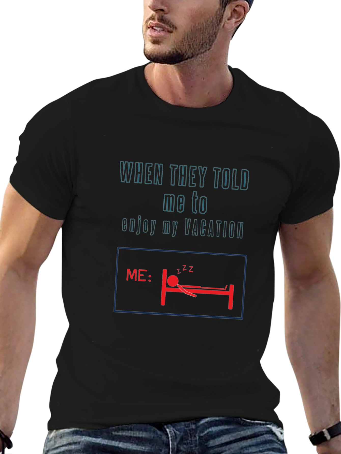 Funny Vacation Sleep T-Shirt
