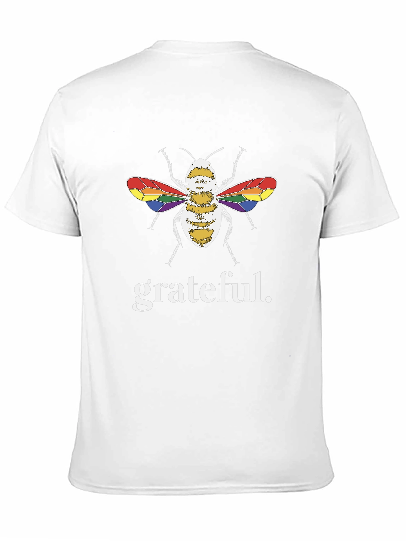 Grateful Bee LGBTQ+ Pride T-Shirt - Black