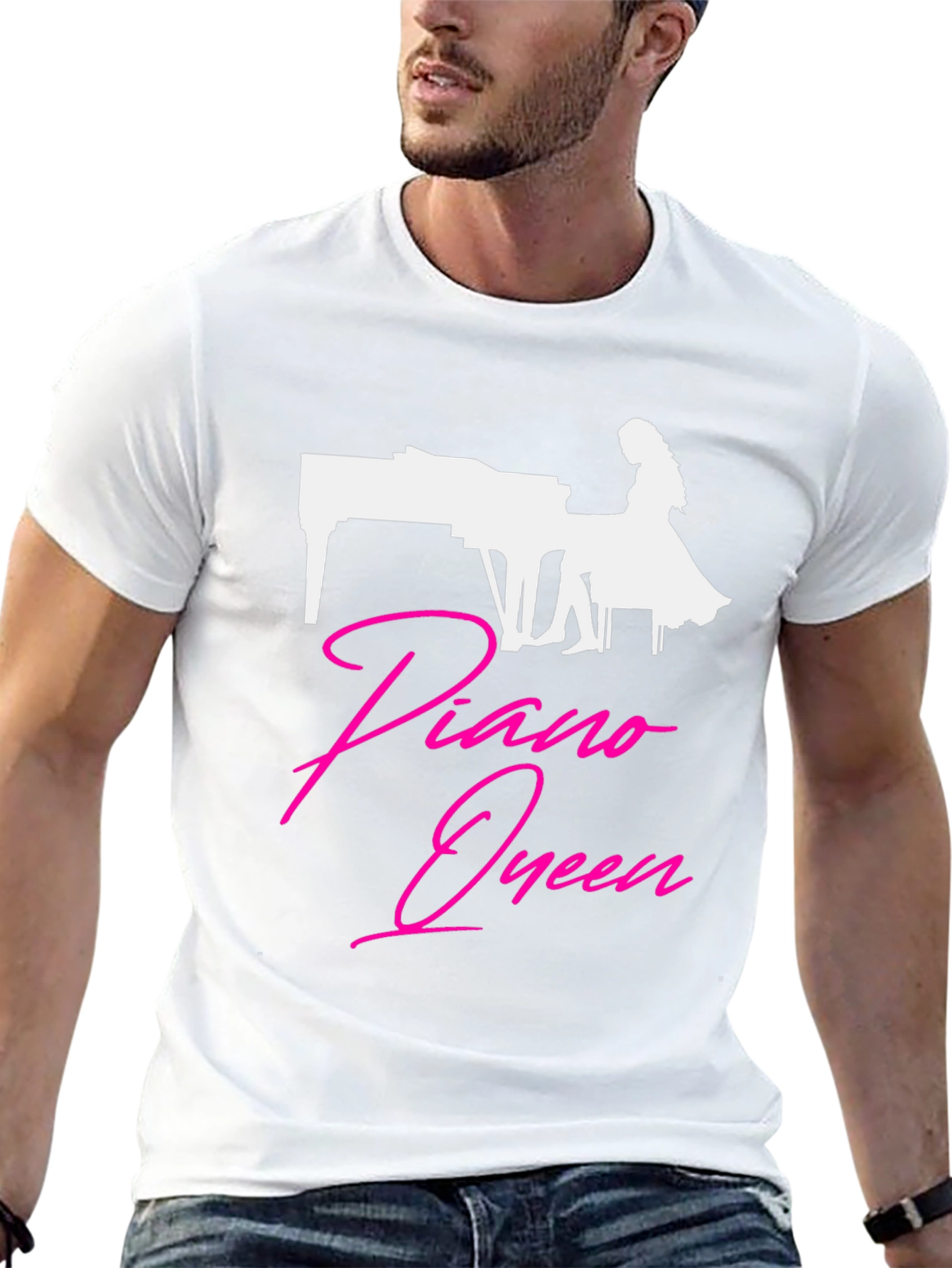 Piano Queen Graphic T-Shirt - Music Lover Tee
