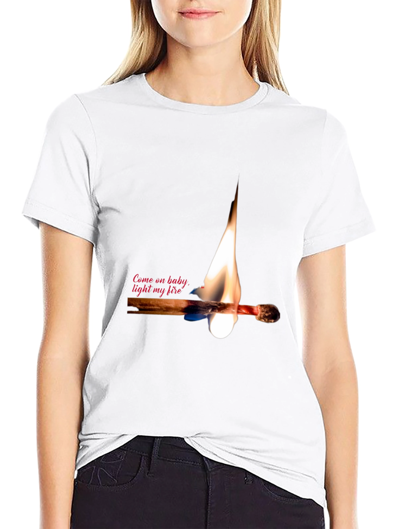 Light My Fire Graphic Tee - Black T-Shirt