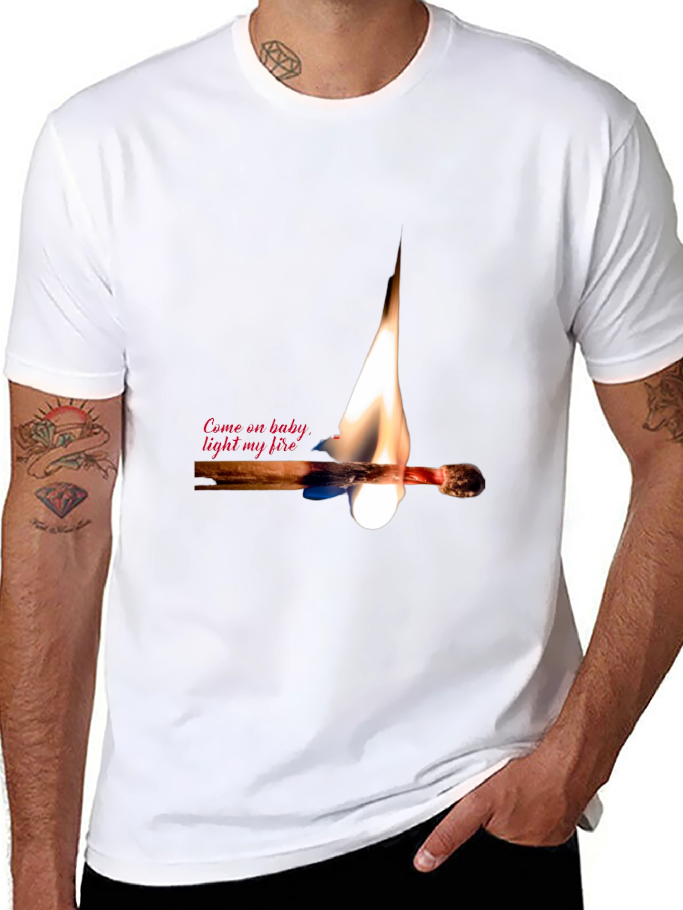 Light My Fire Graphic Tee - Black T-Shirt