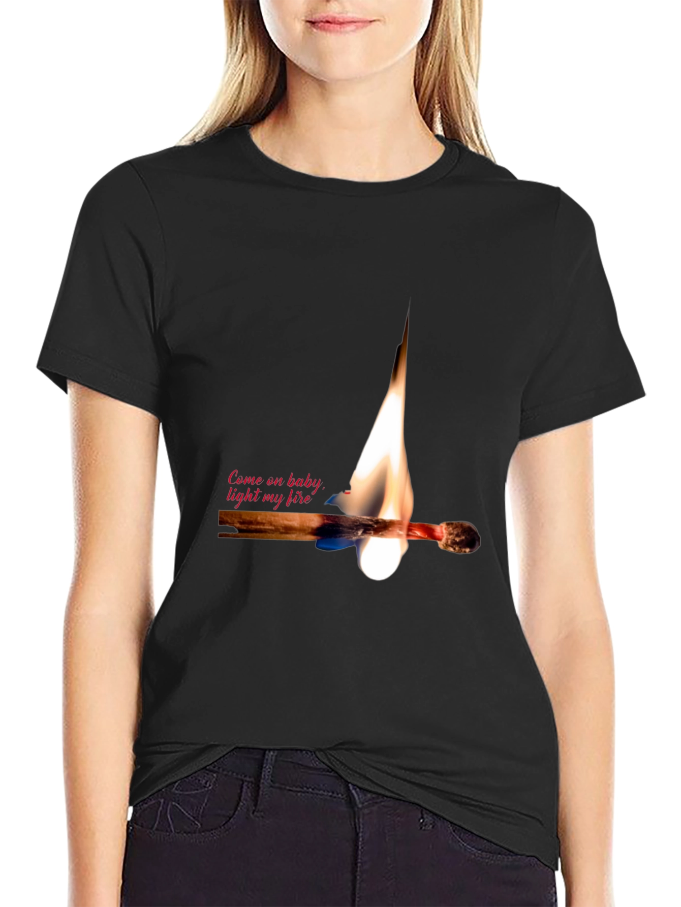 Light My Fire Graphic Tee - Black T-Shirt