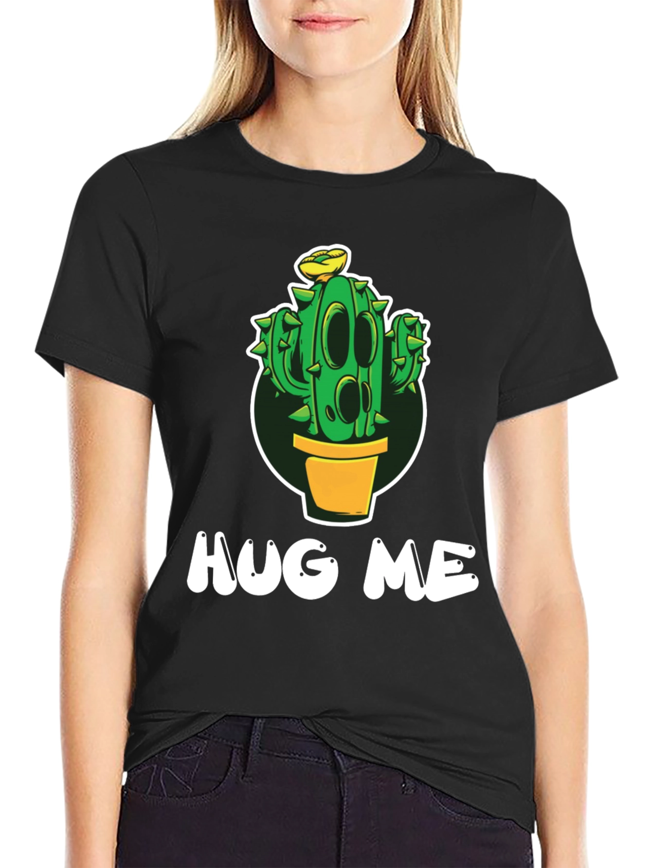 Hug Me Cactus T-Shirt - Funny Graphic Tee