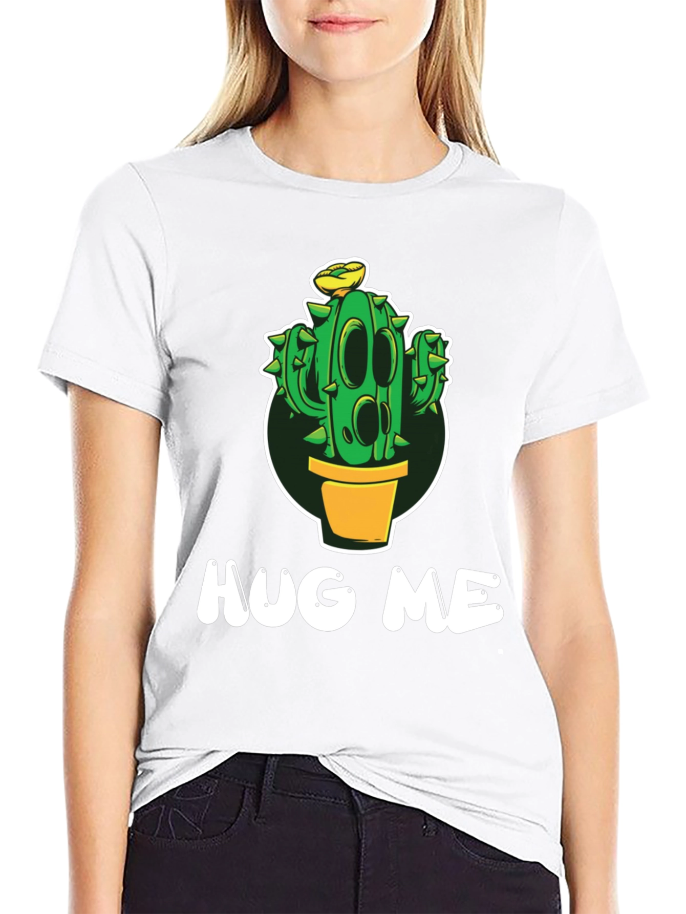 Hug Me Cactus T-Shirt - Funny Graphic Tee