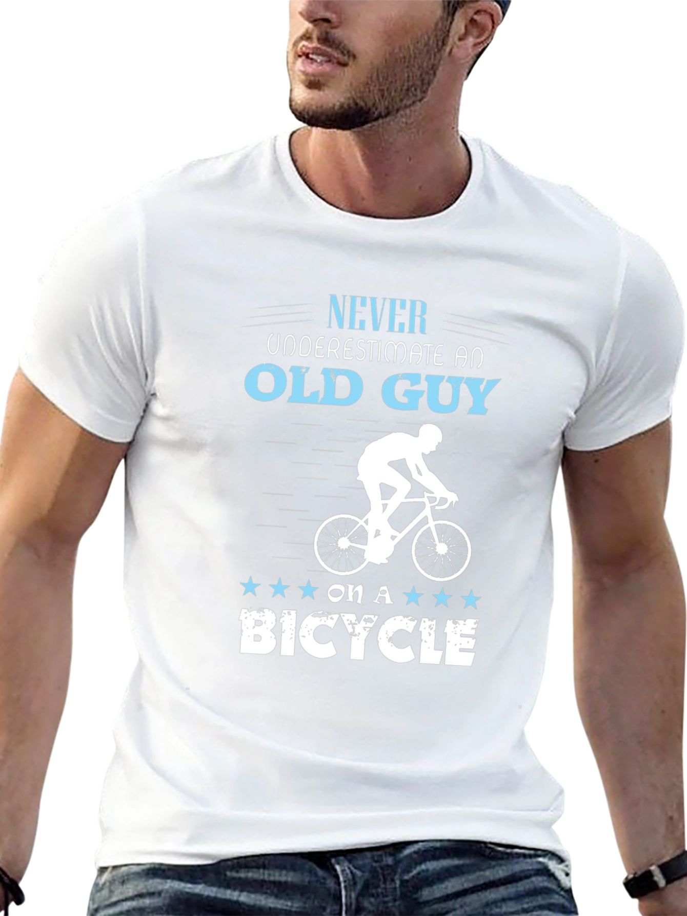 Old Guy on a Bicycle T-Shirt