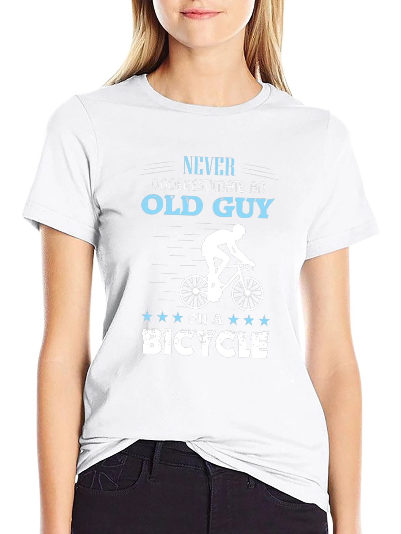 Old Guy on a Bicycle T-Shirt