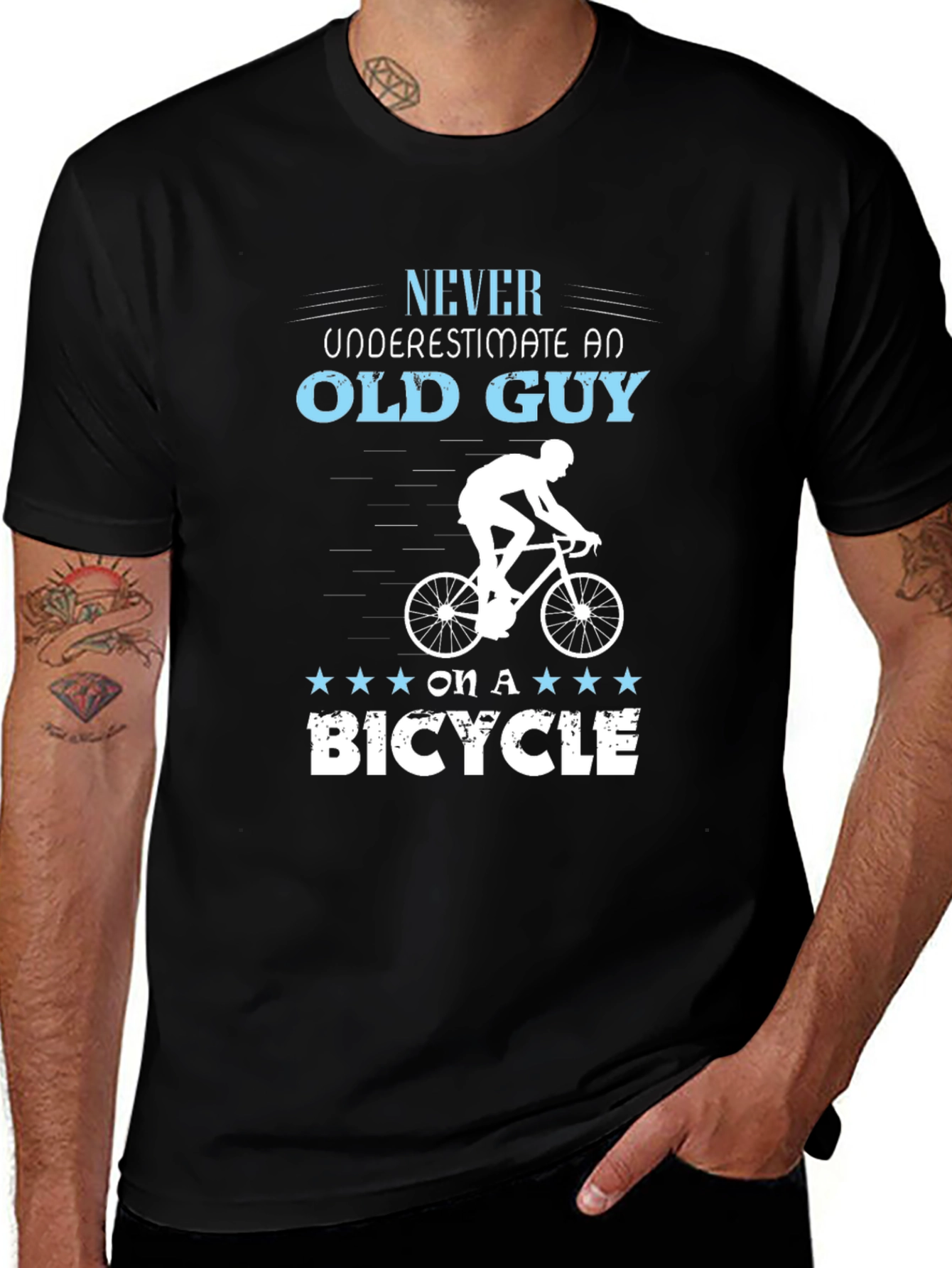 Old Guy on a Bicycle T-Shirt