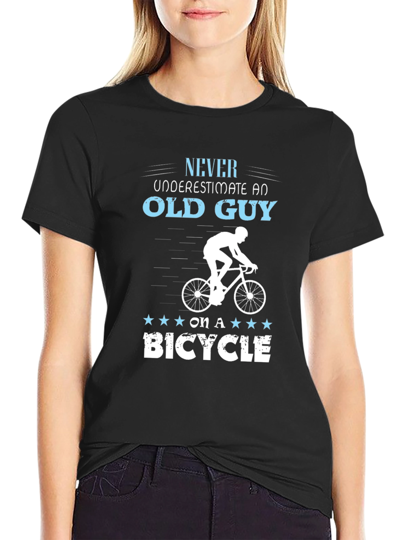 Old Guy on a Bicycle T-Shirt