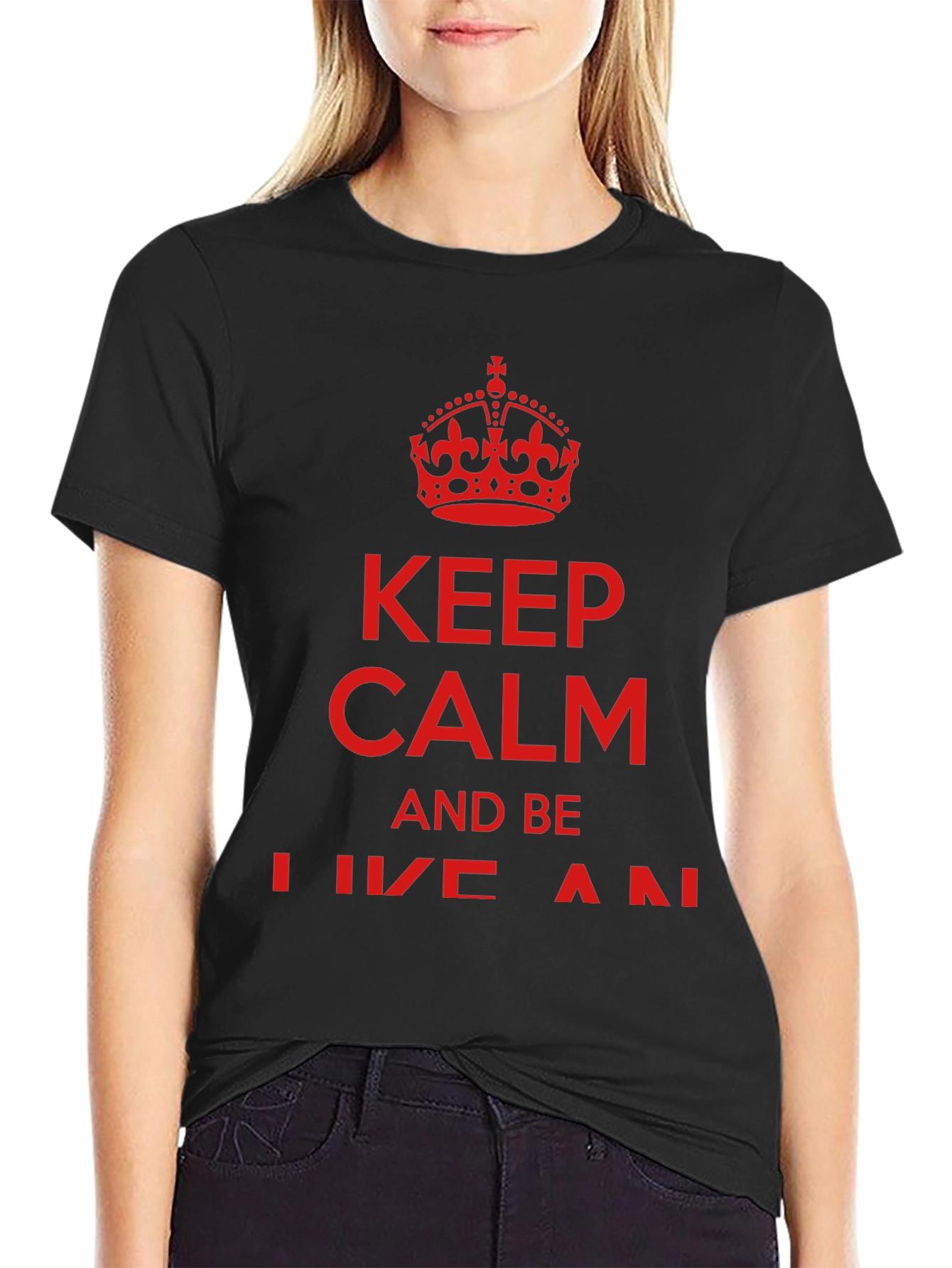 Keep Calm Crown Graphic T-Shirt