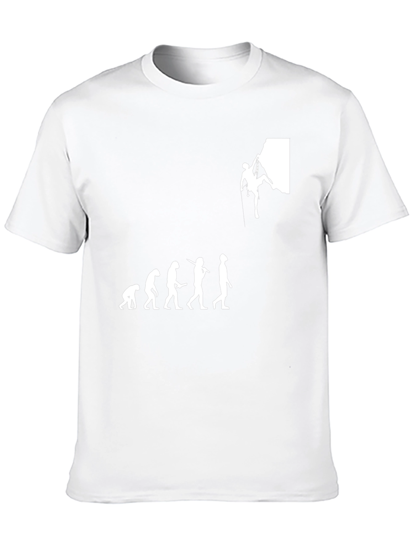 Evolution of Climbing Black T-Shirt