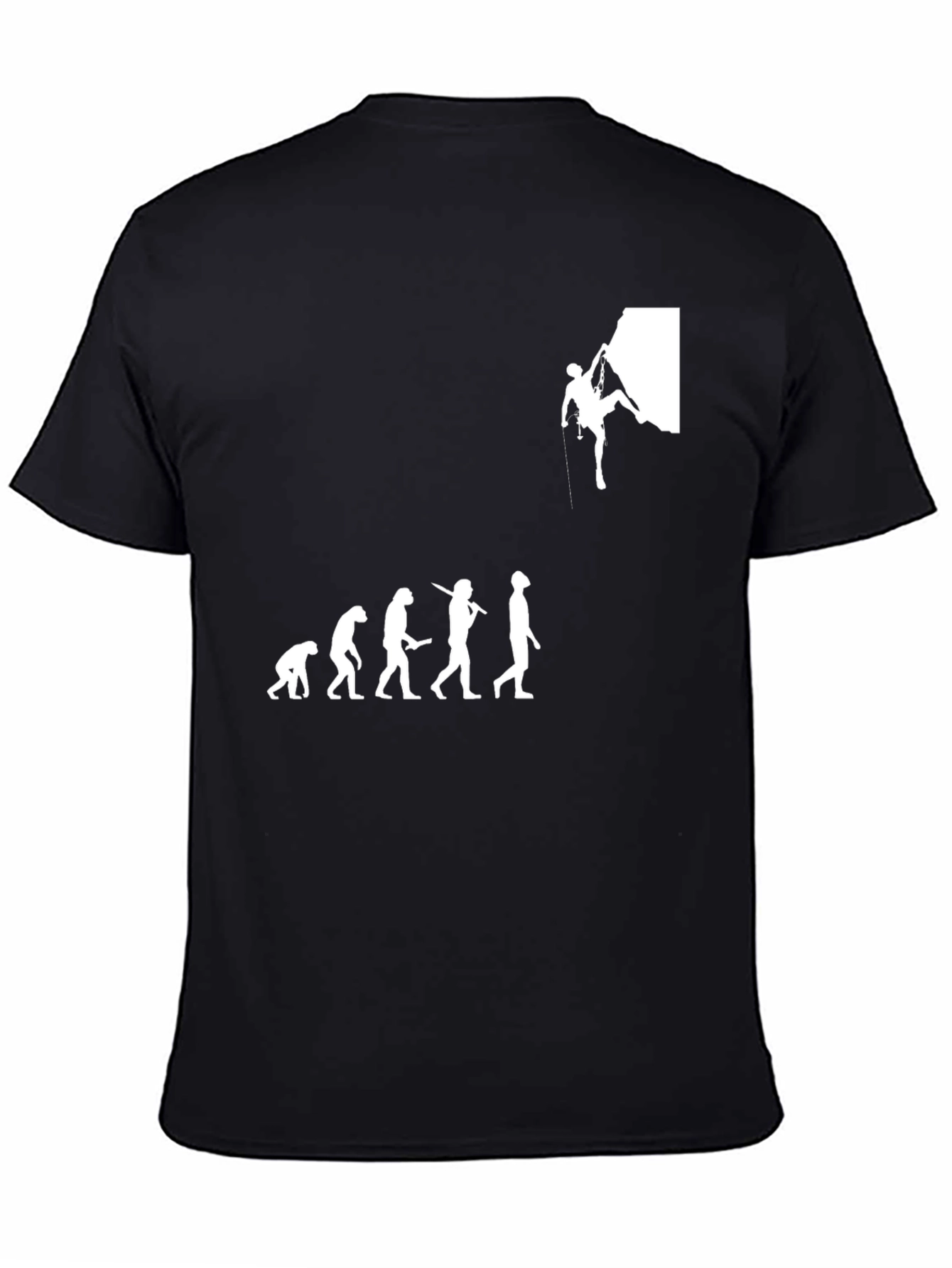 Evolution of Climbing Black T-Shirt