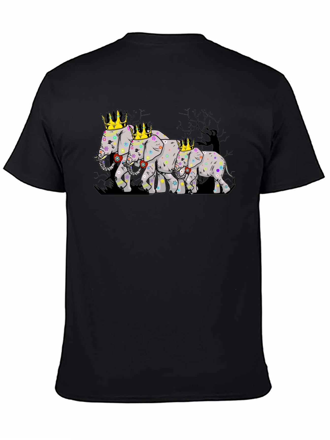 Elephant Family Crowned T-Shirt