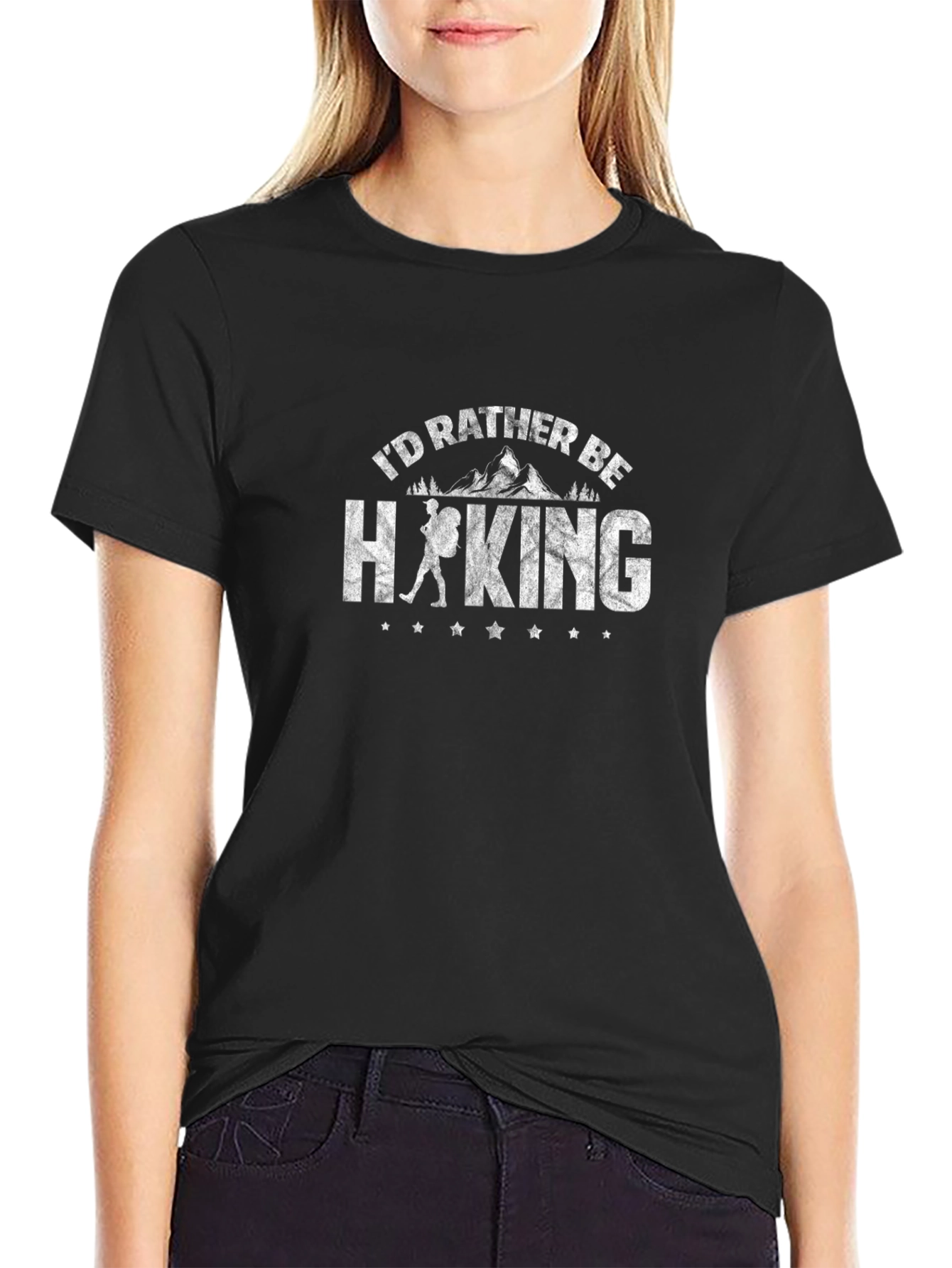 Hiking Graphic Tee - Id Rather Be Hiking