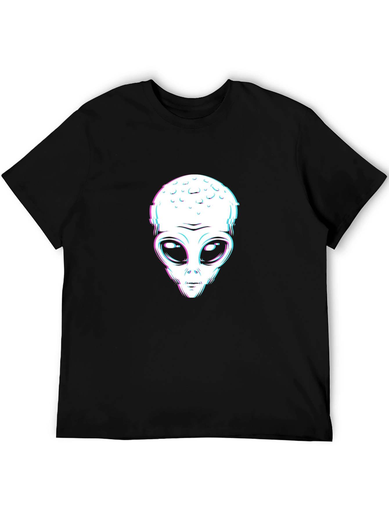 Alien Graphic T-Shirt - Trendy Black Tee