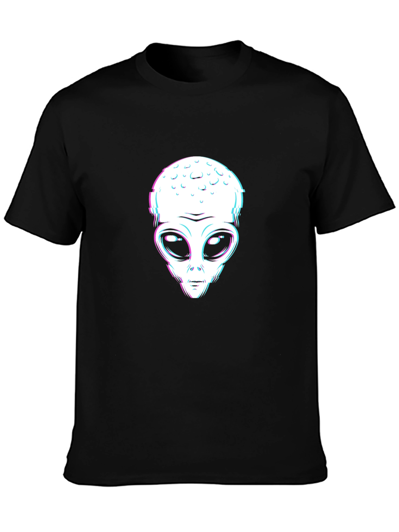 Alien Graphic T-Shirt - Trendy Black Tee