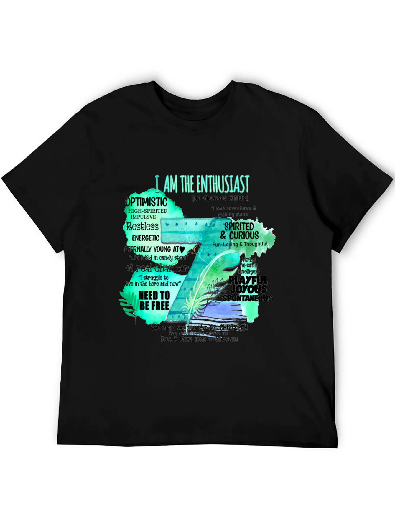 Enthusiast T-Shirt - Optimistic & Spirited Design