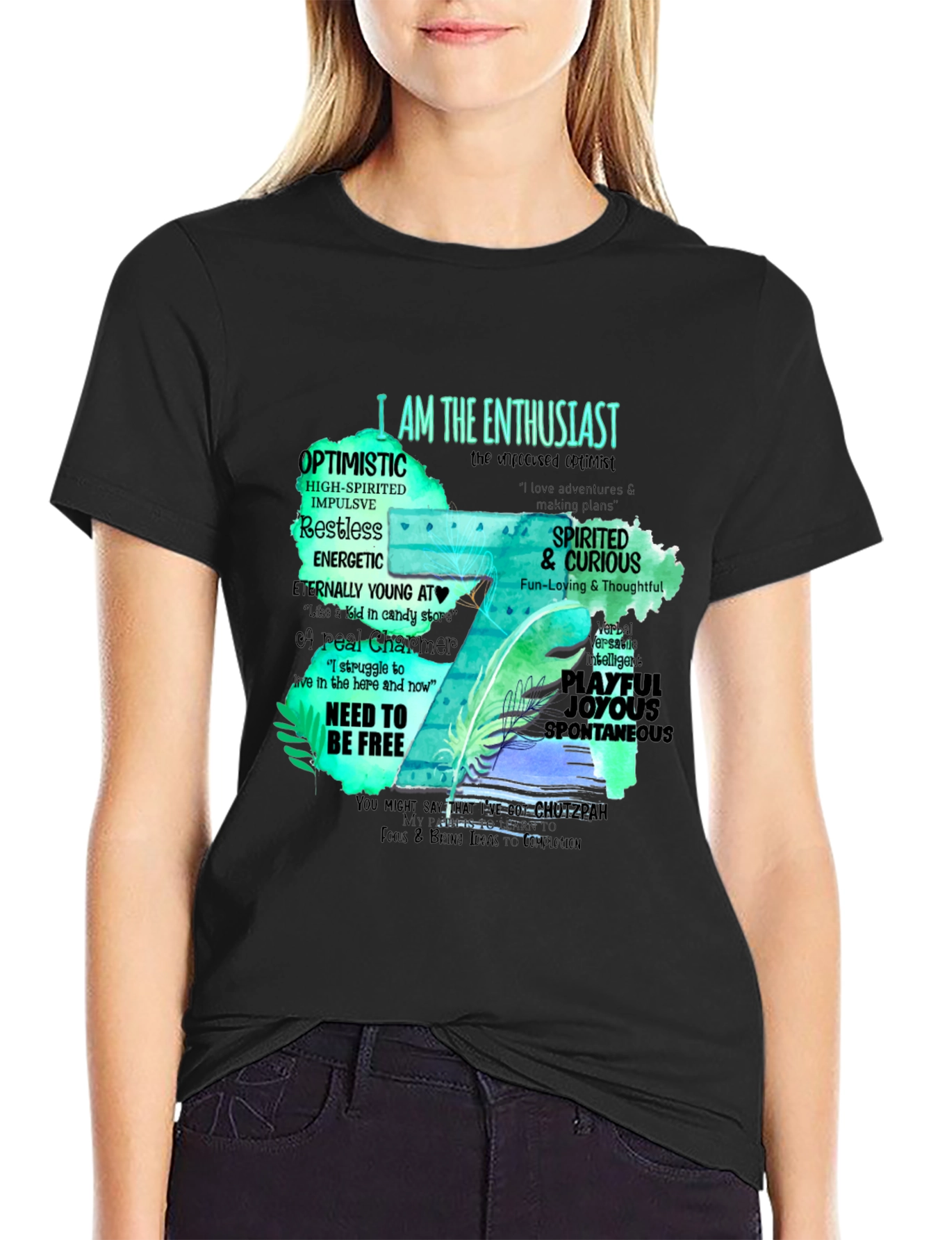 Enthusiast T-Shirt - Optimistic & Spirited Design