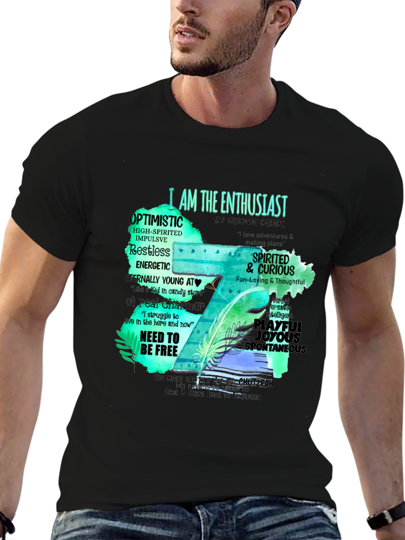 Enthusiast T-Shirt - Optimistic & Spirited Design