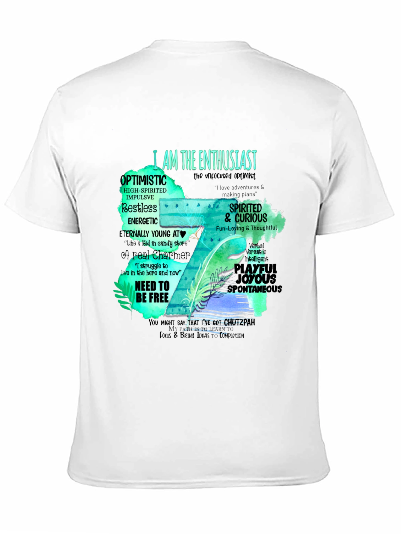 Enthusiast T-Shirt - Optimistic & Spirited Design
