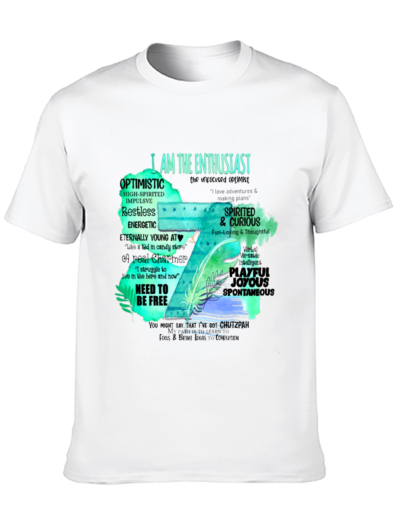Enthusiast T-Shirt - Optimistic & Spirited Design