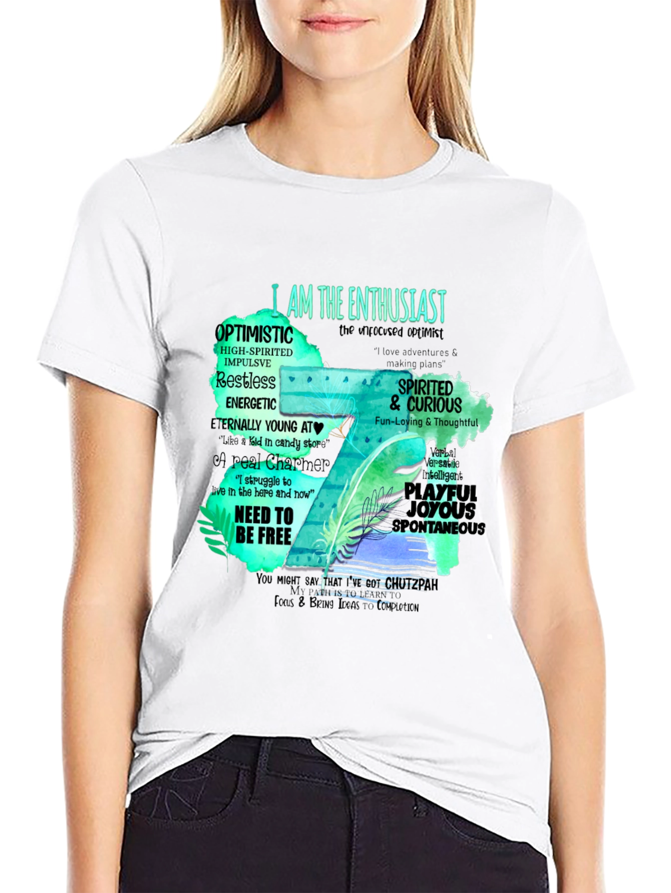 Enthusiast T-Shirt - Optimistic & Spirited Design