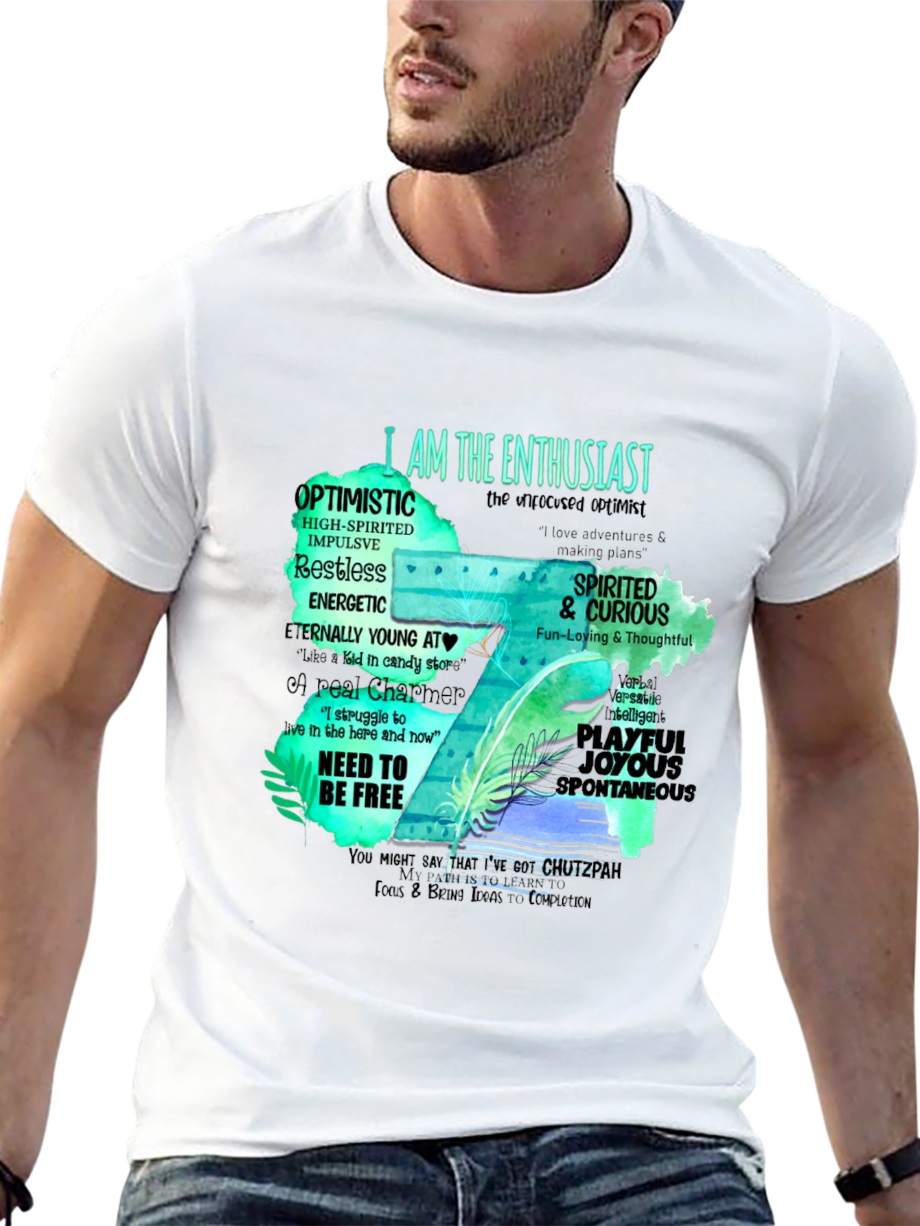 Enthusiast T-Shirt - Optimistic & Spirited Design
