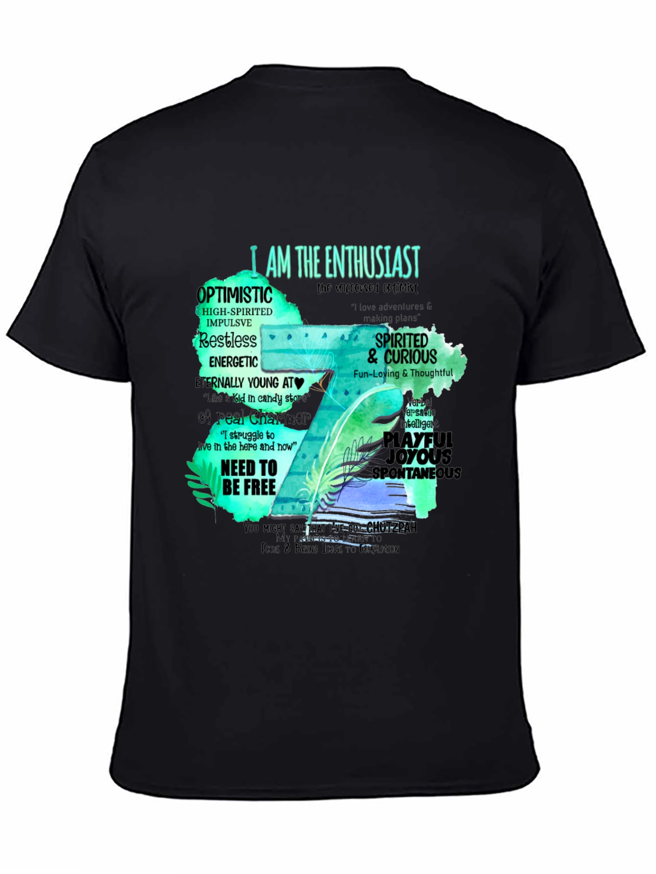 Enthusiast T-Shirt - Optimistic & Spirited Design