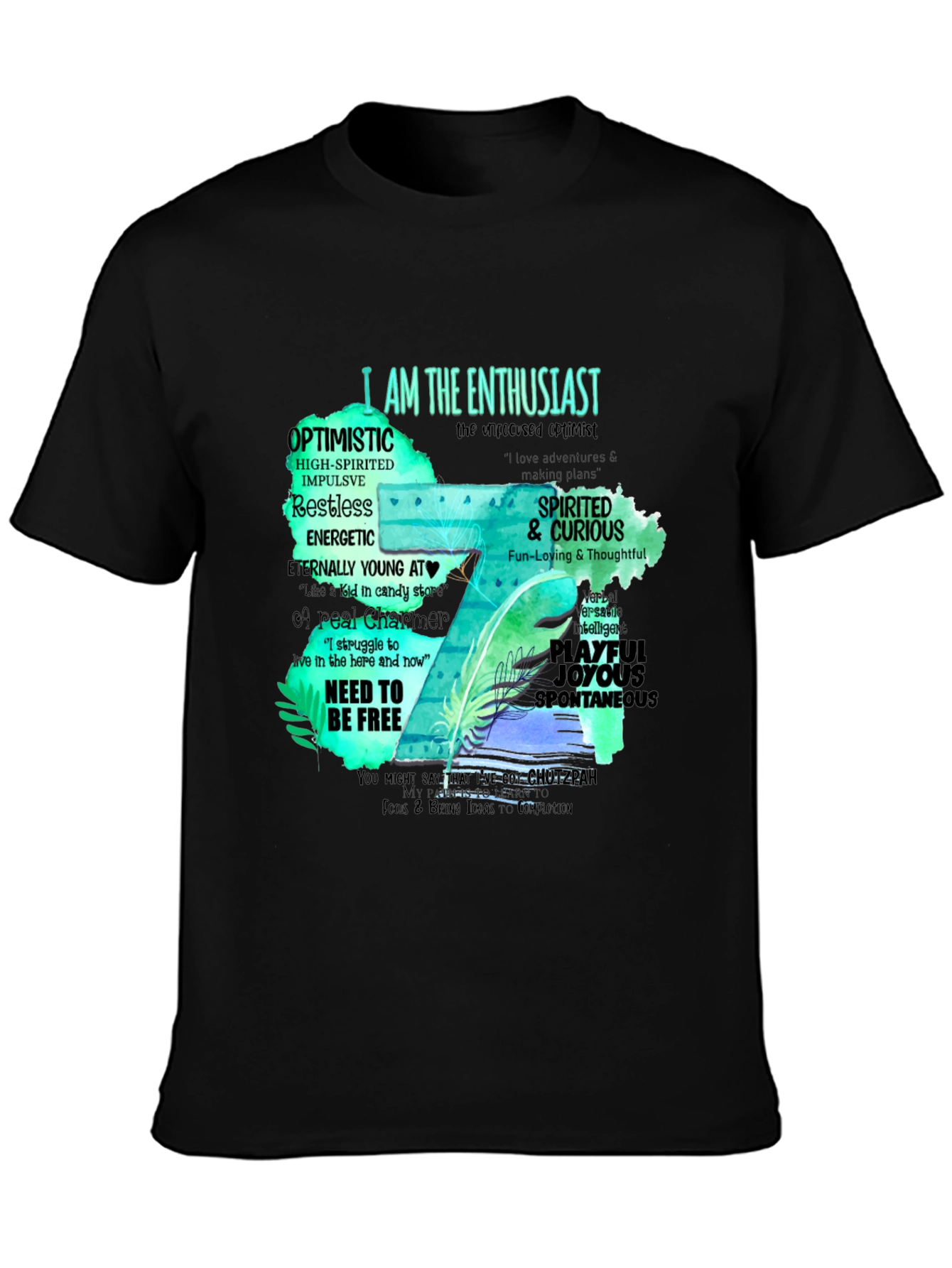 Enthusiast T-Shirt - Optimistic & Spirited Design