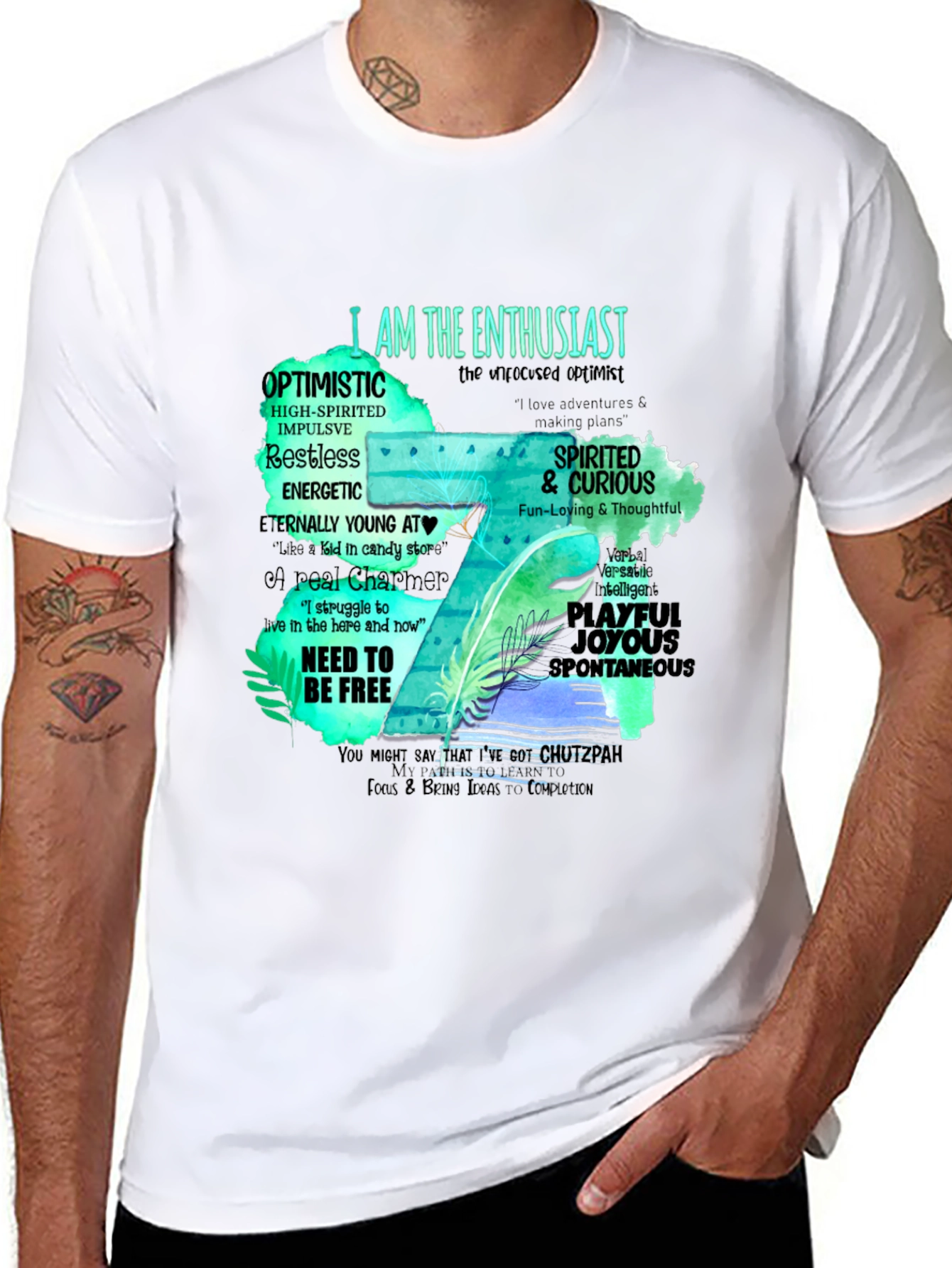 Enthusiast T-Shirt - Optimistic & Spirited Design