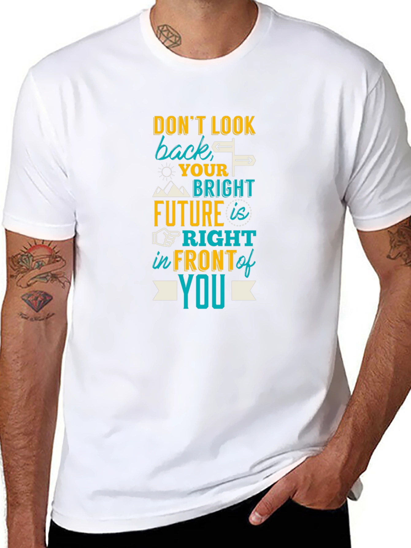 Motivational Graphic Tee - Bright Future Design
