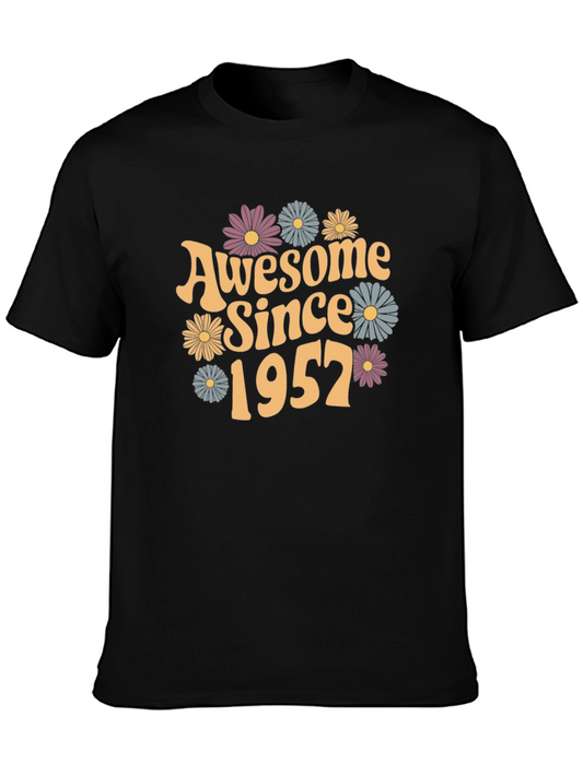 Awesome Since 1952 Floral Graphic Tee