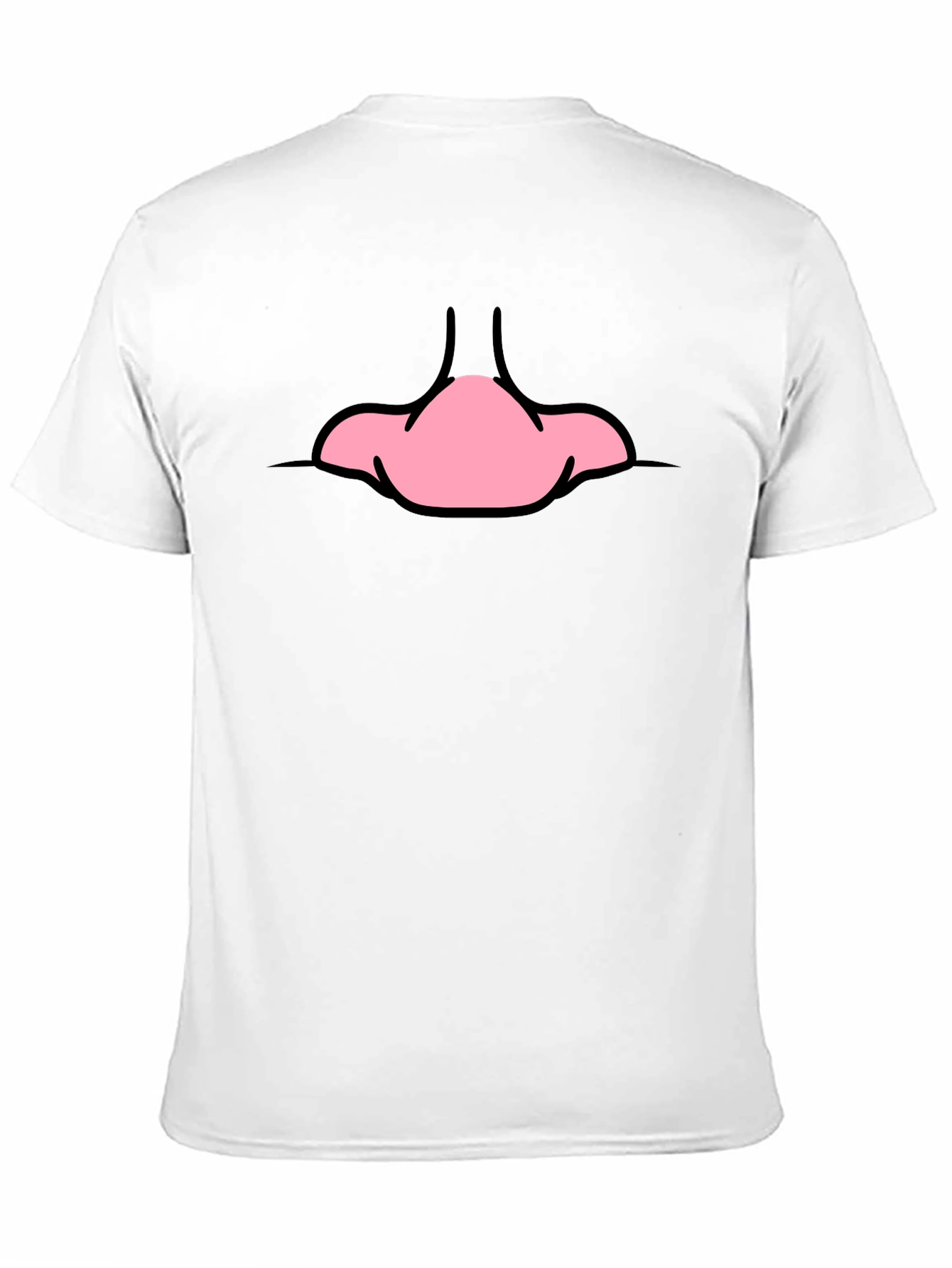 Funny Cartoon Nose Black T-Shirt