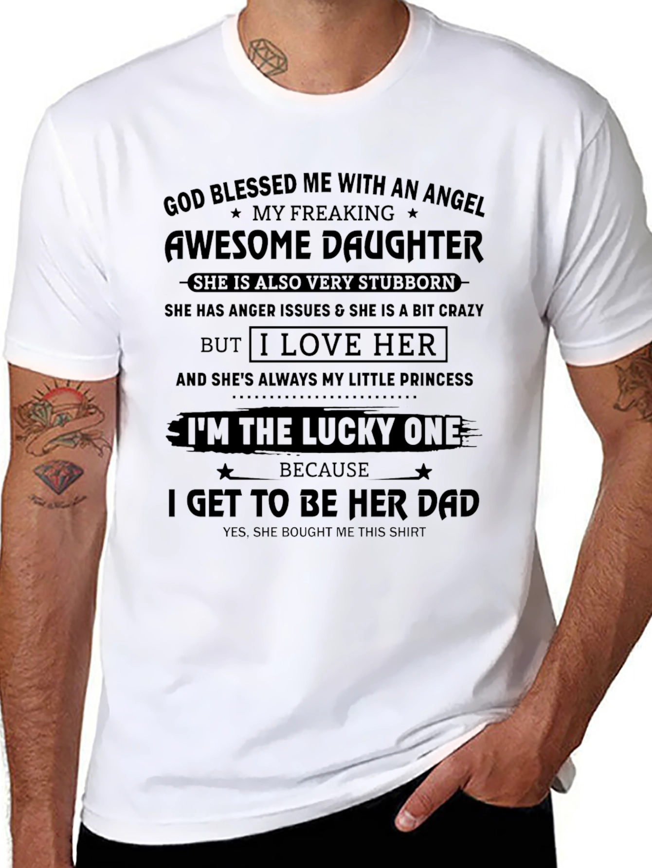 Awesome Daughter Dad T-Shirt